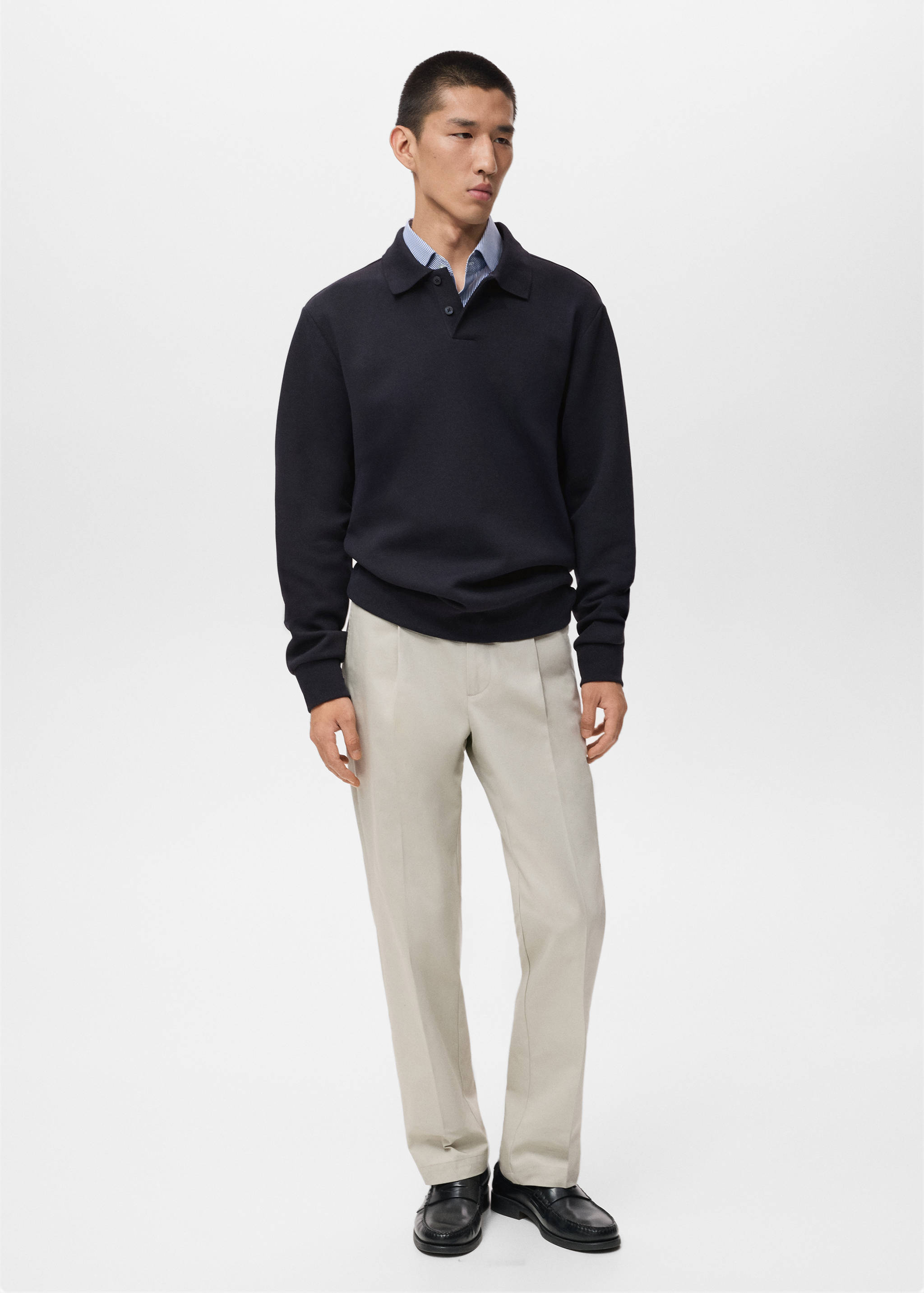 Regular-fit polo sweatshirt - General plane