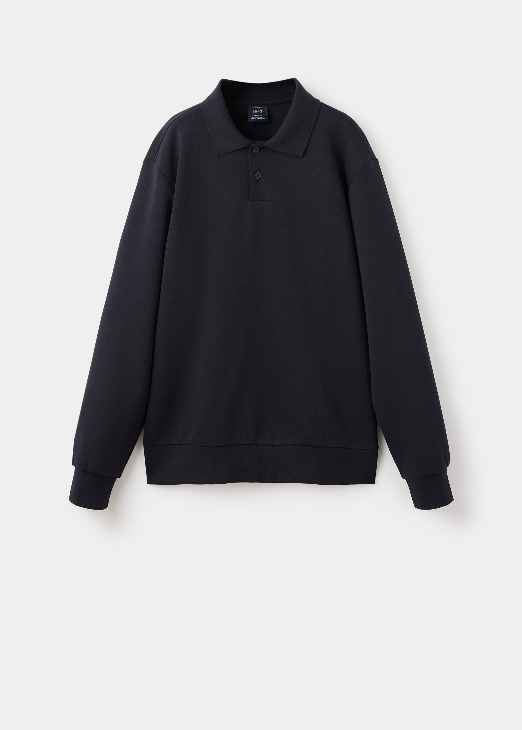 Regular-fit polo sweatshirt - Article without model