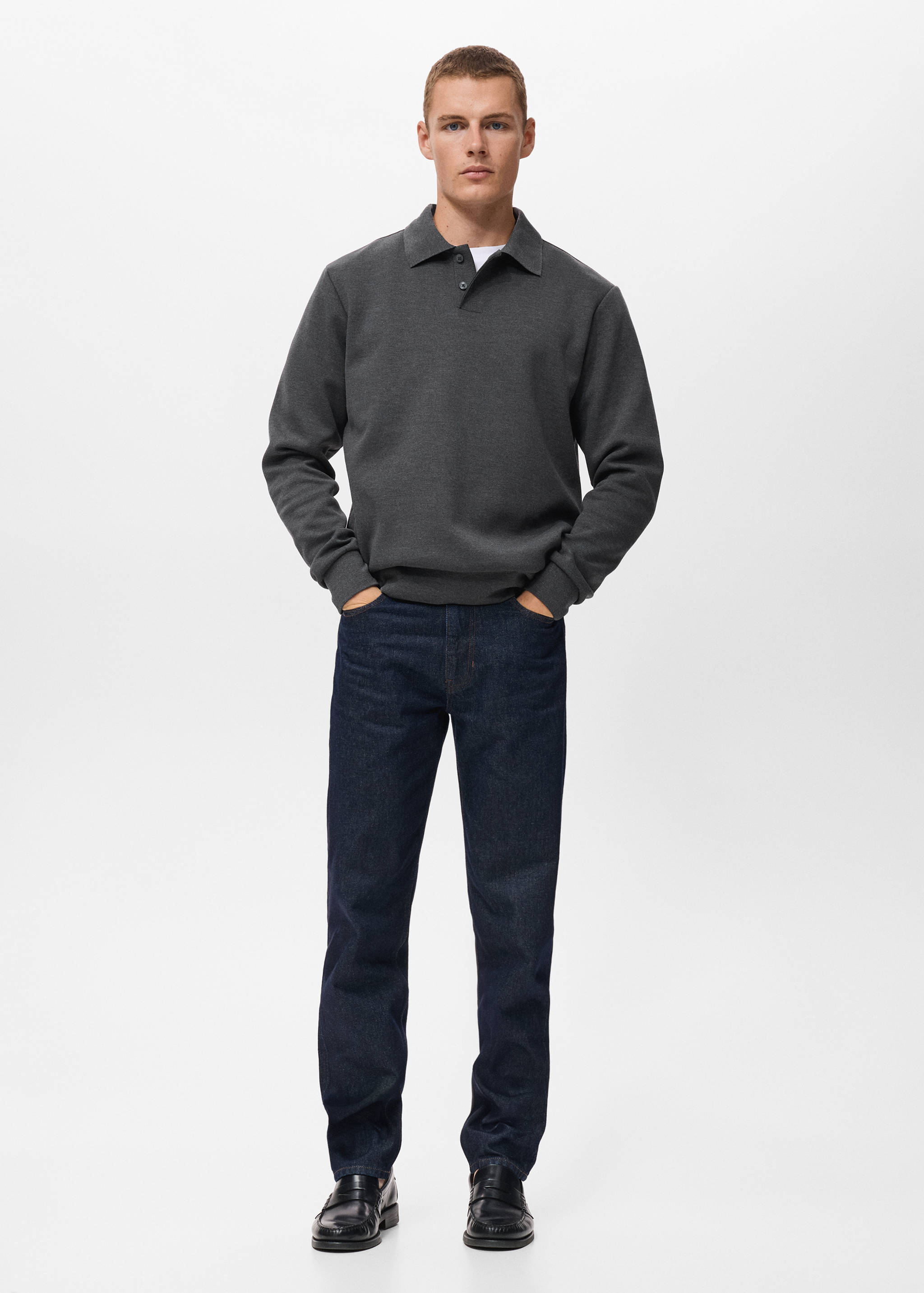 Regular-fit polo sweatshirt - General plane