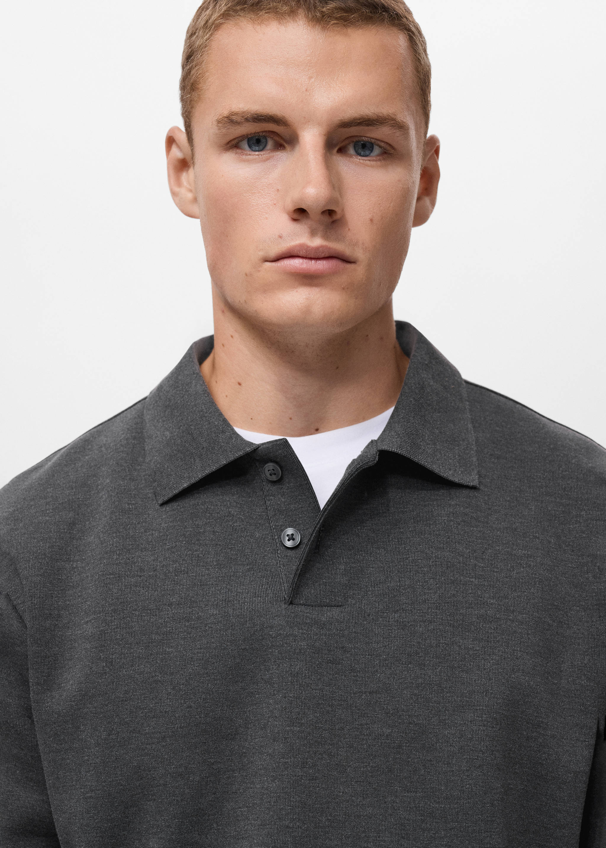 Regular-fit polo sweatshirt - Details of the article 1