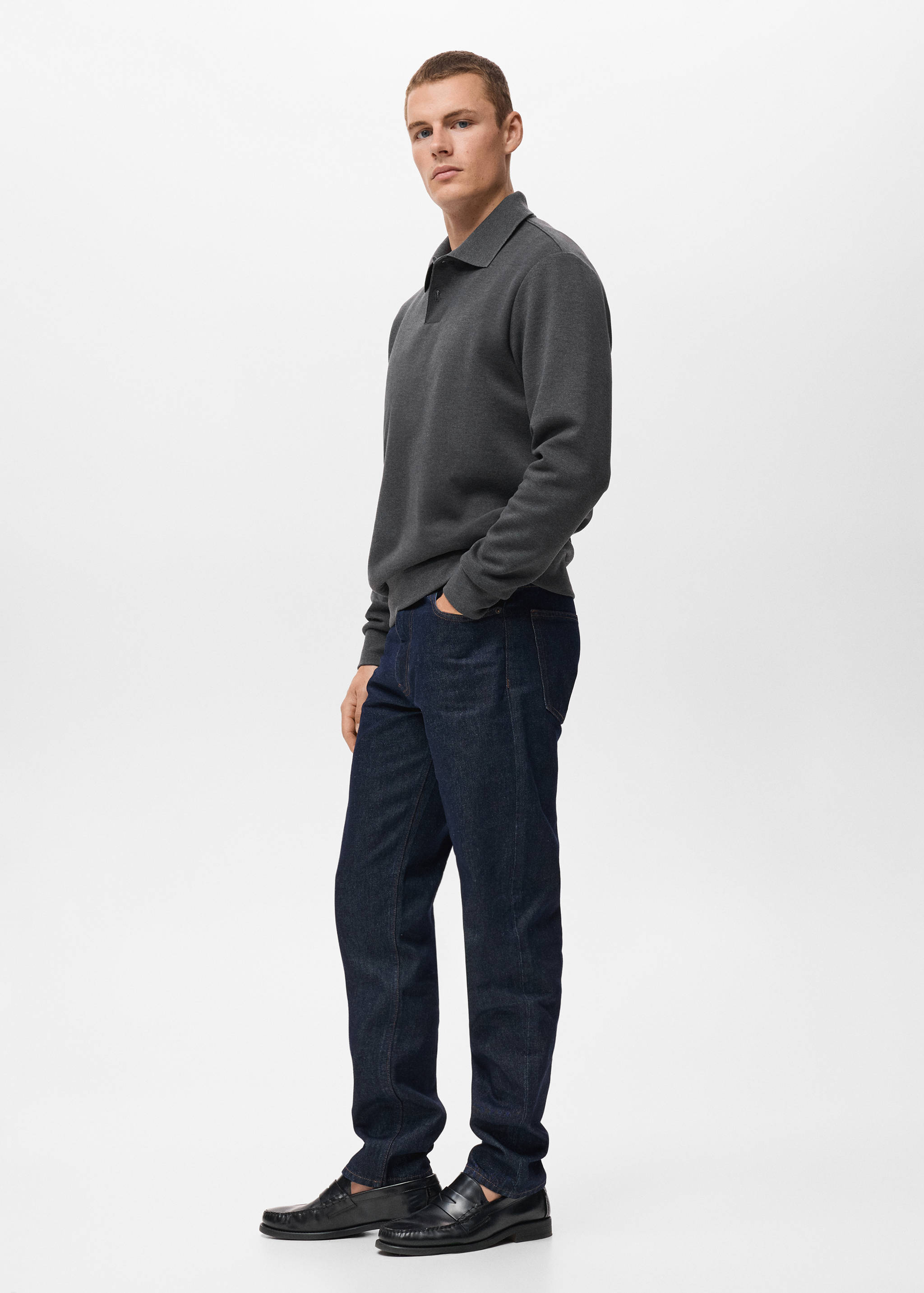 Regular-fit polo sweatshirt - Details of the article 2