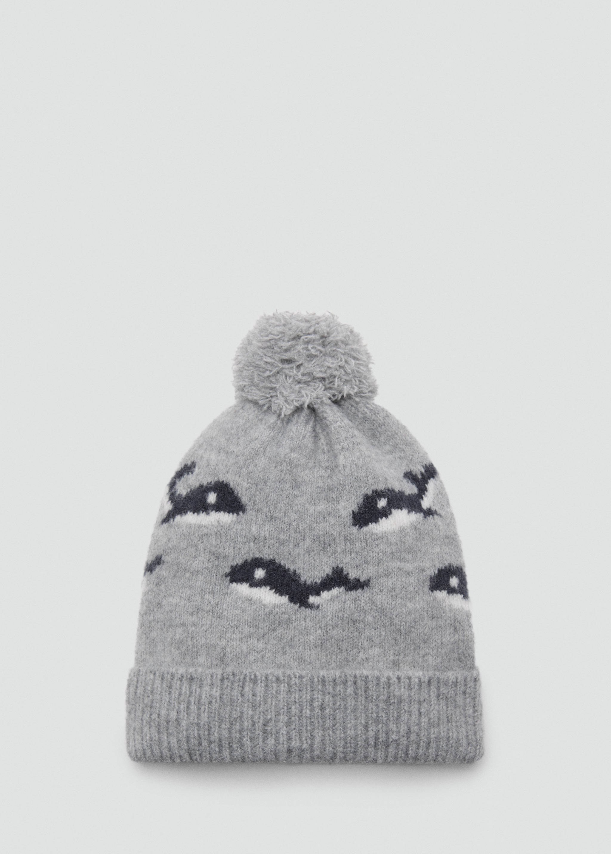 Bonnet en maille à pompon - Article sans modèle