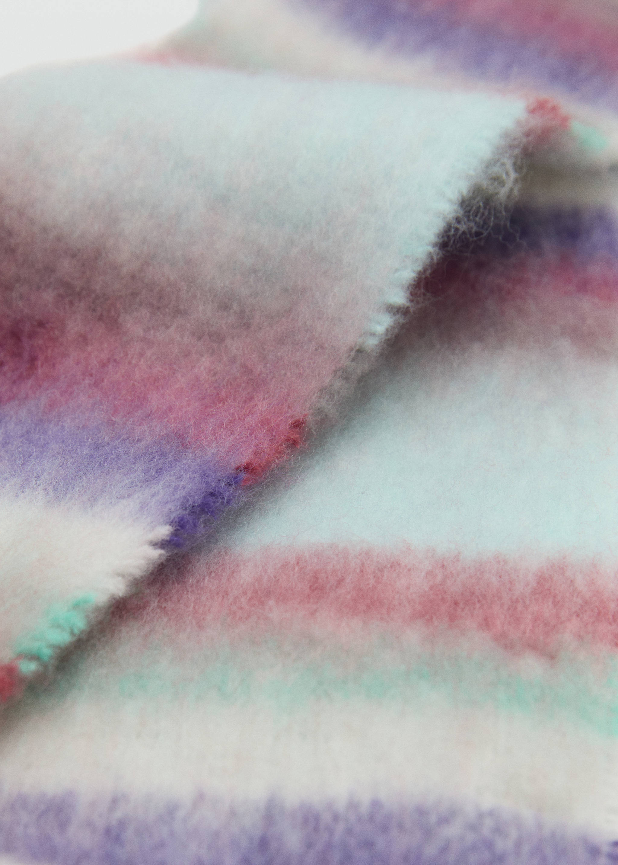 Striped knit scarf - Medium plane