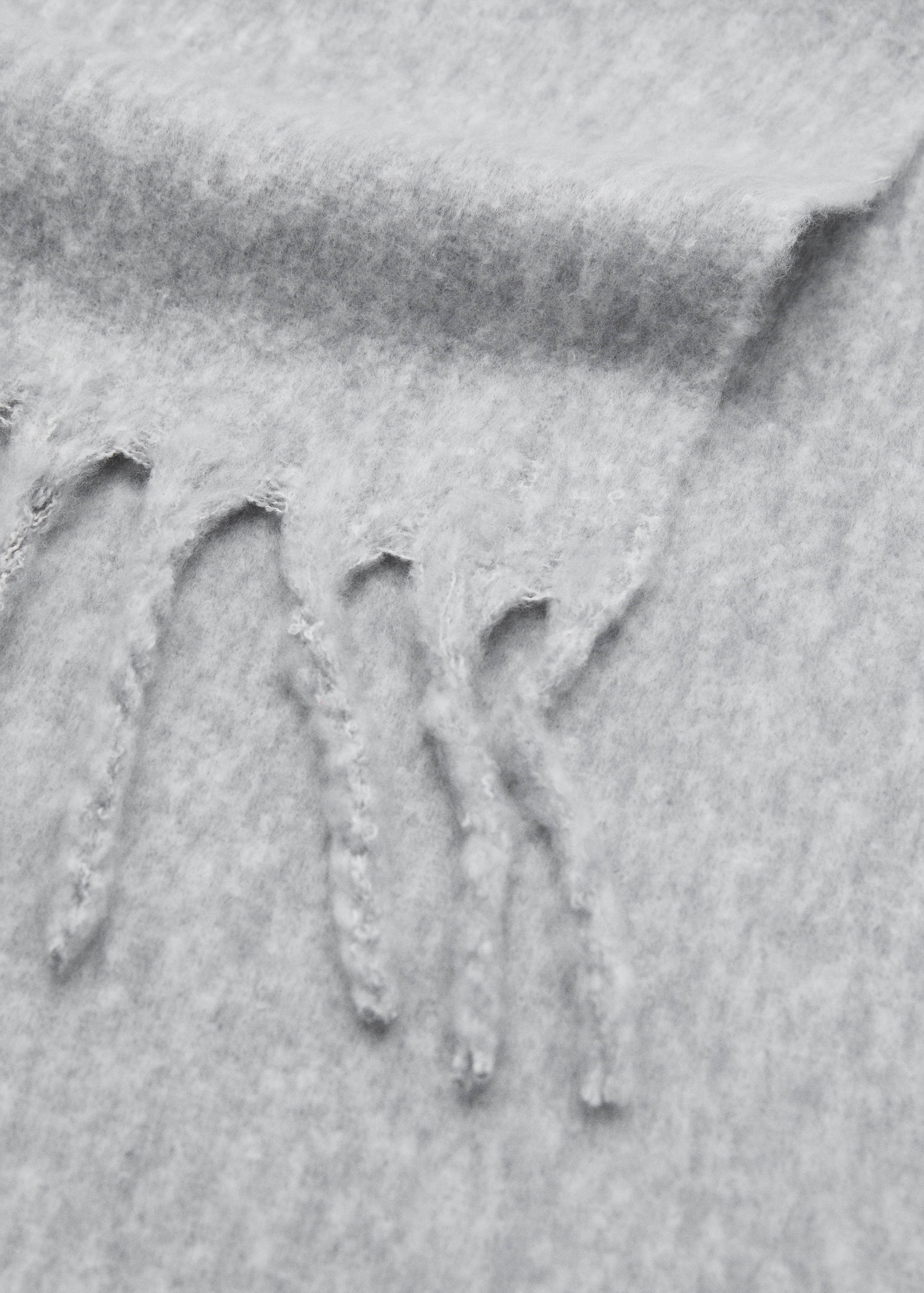 Fringes knit scarf - Medium plane