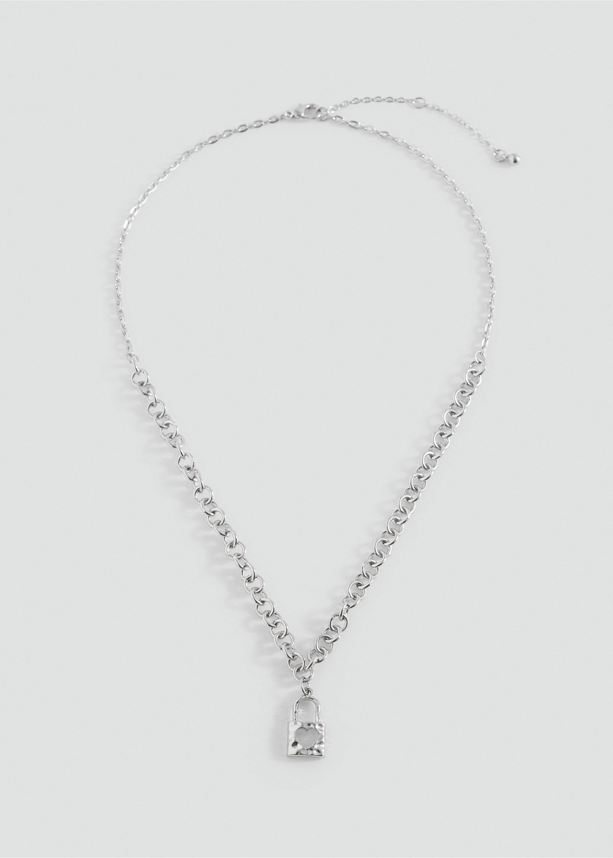 Ожерелье из цепочки с замкóм - Изделие без модели, Серебро. Ref: 17005998-00.