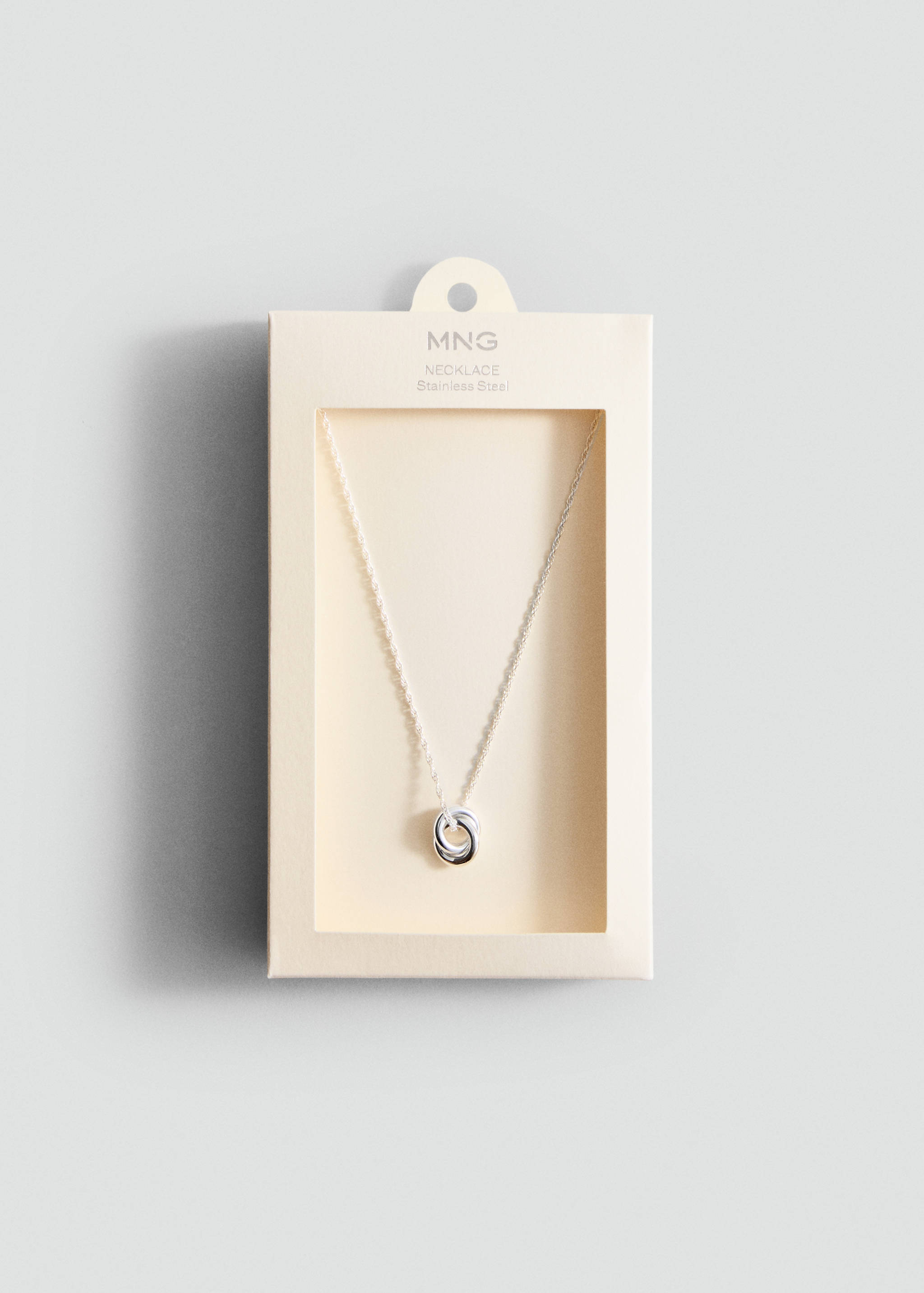 Collier créoles entrelacées en acier inoxydable - Détail de l'article 2