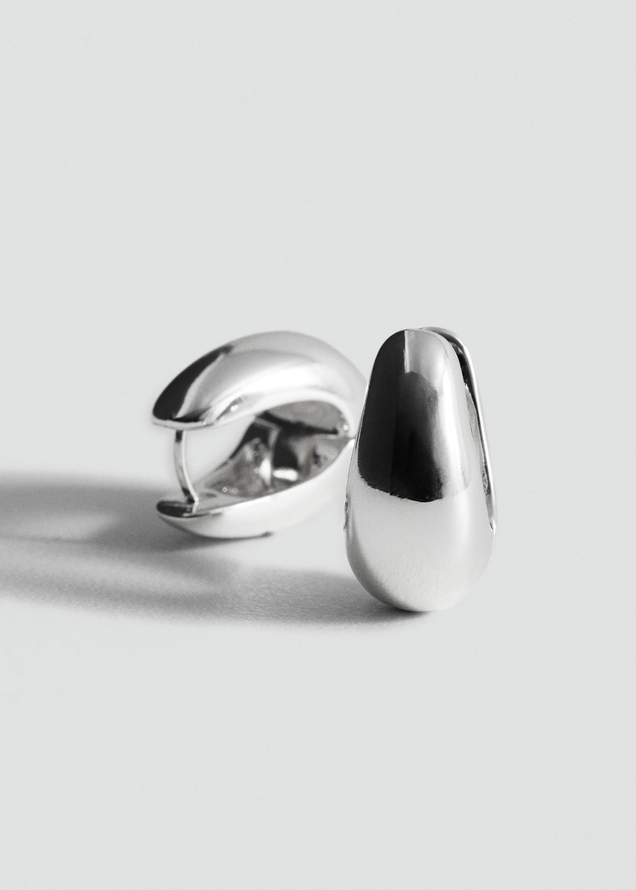 Volume hoop earrings - Medium plane