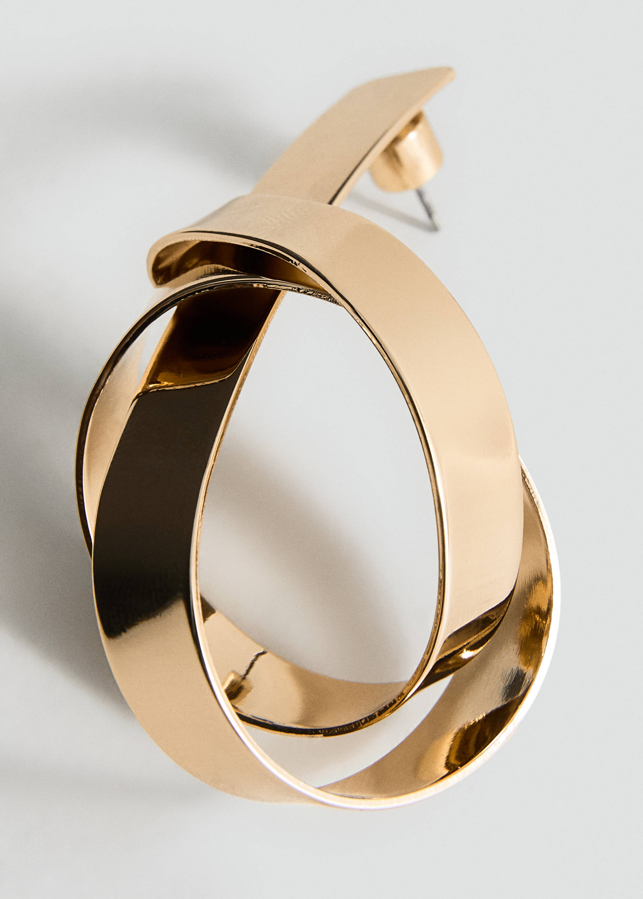 Intertwined knot earrings - Medium plane