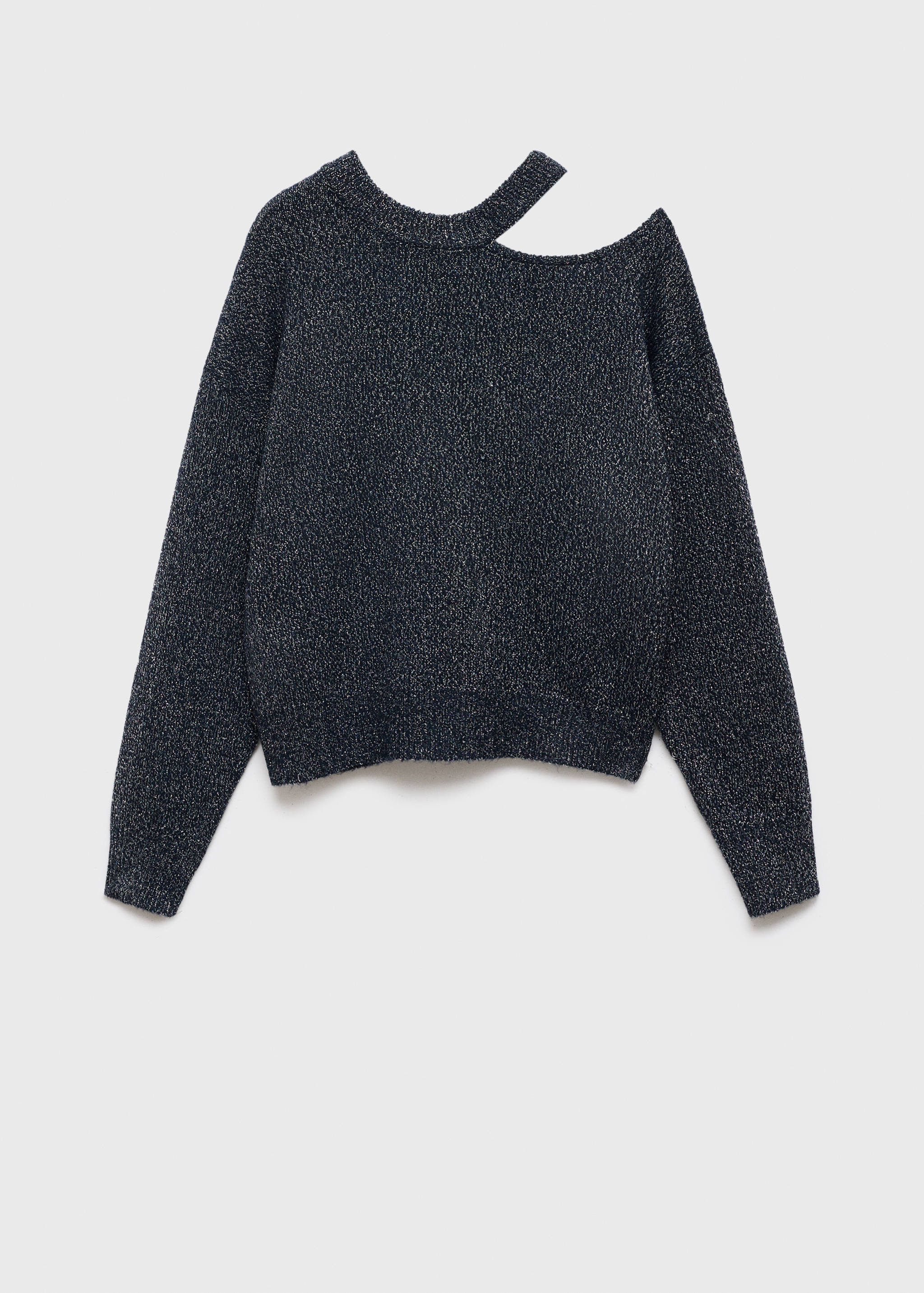 Lurex sweater with cut-out - Article without model
