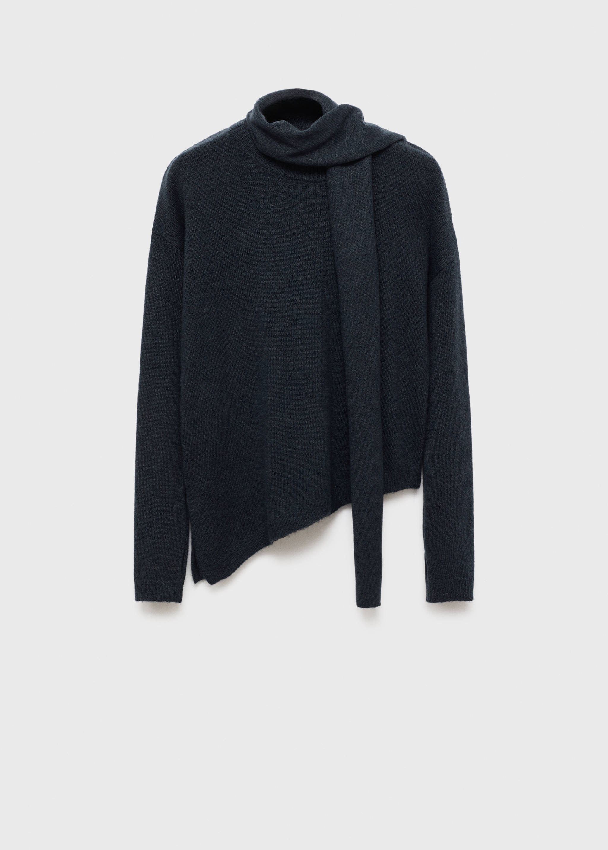 Camisola de malha assimétrica - Artigo sem modelo
