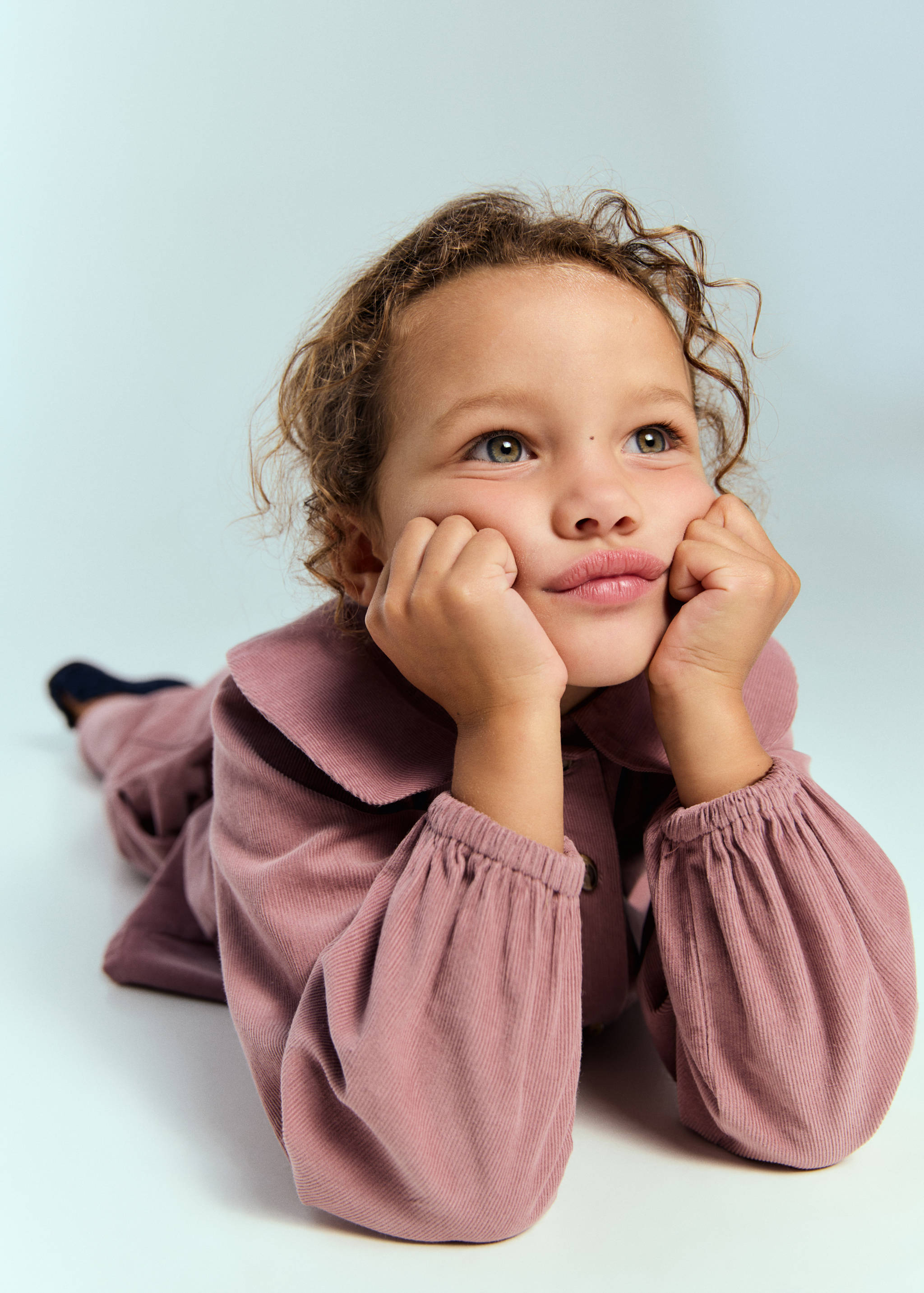 Blusa velluto a coste collo Peter Pan - Piano medio