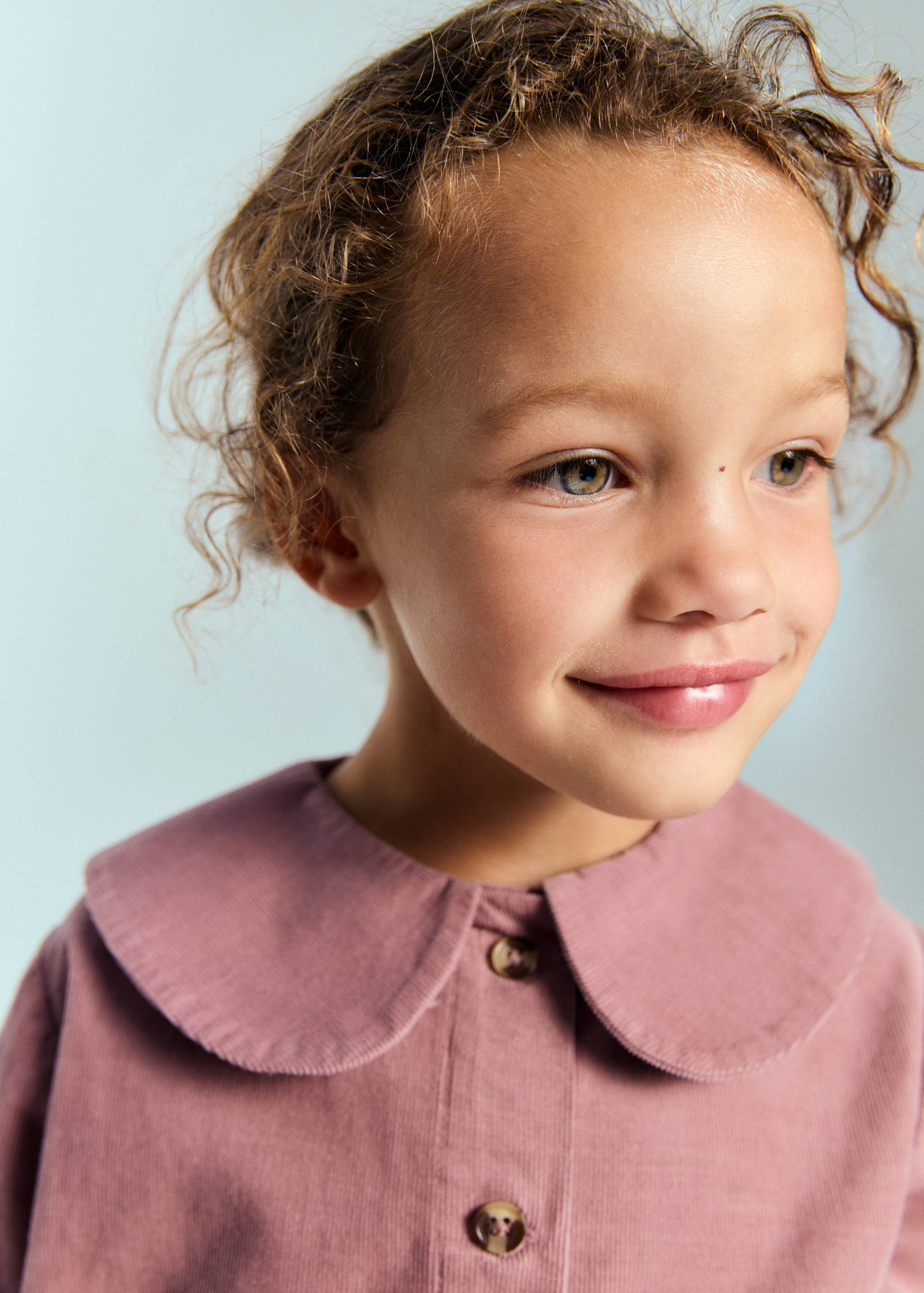 Blusa velluto a coste collo Peter Pan - Dettaglio dell'articolo 1