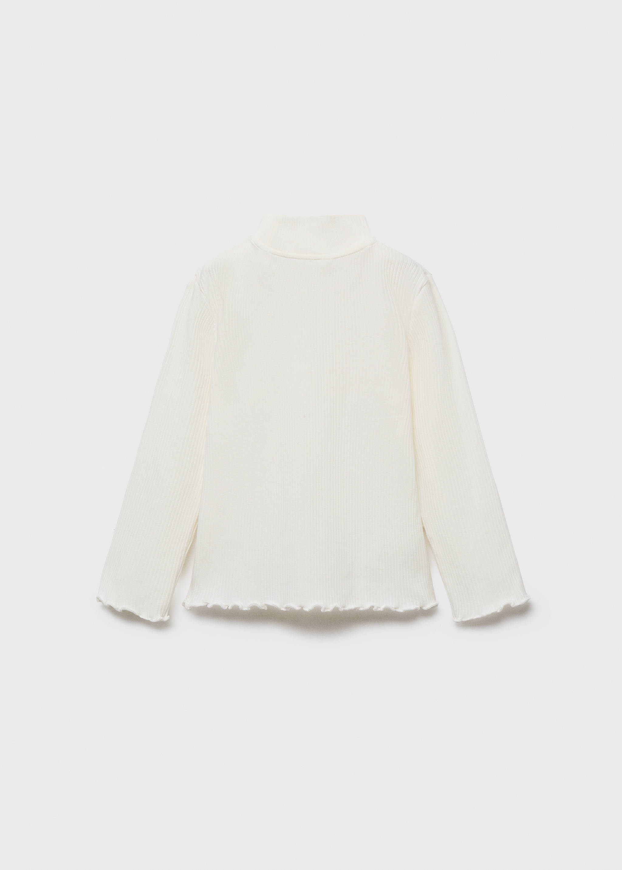 Ribbed high neck t-shirt - Reverse of the article