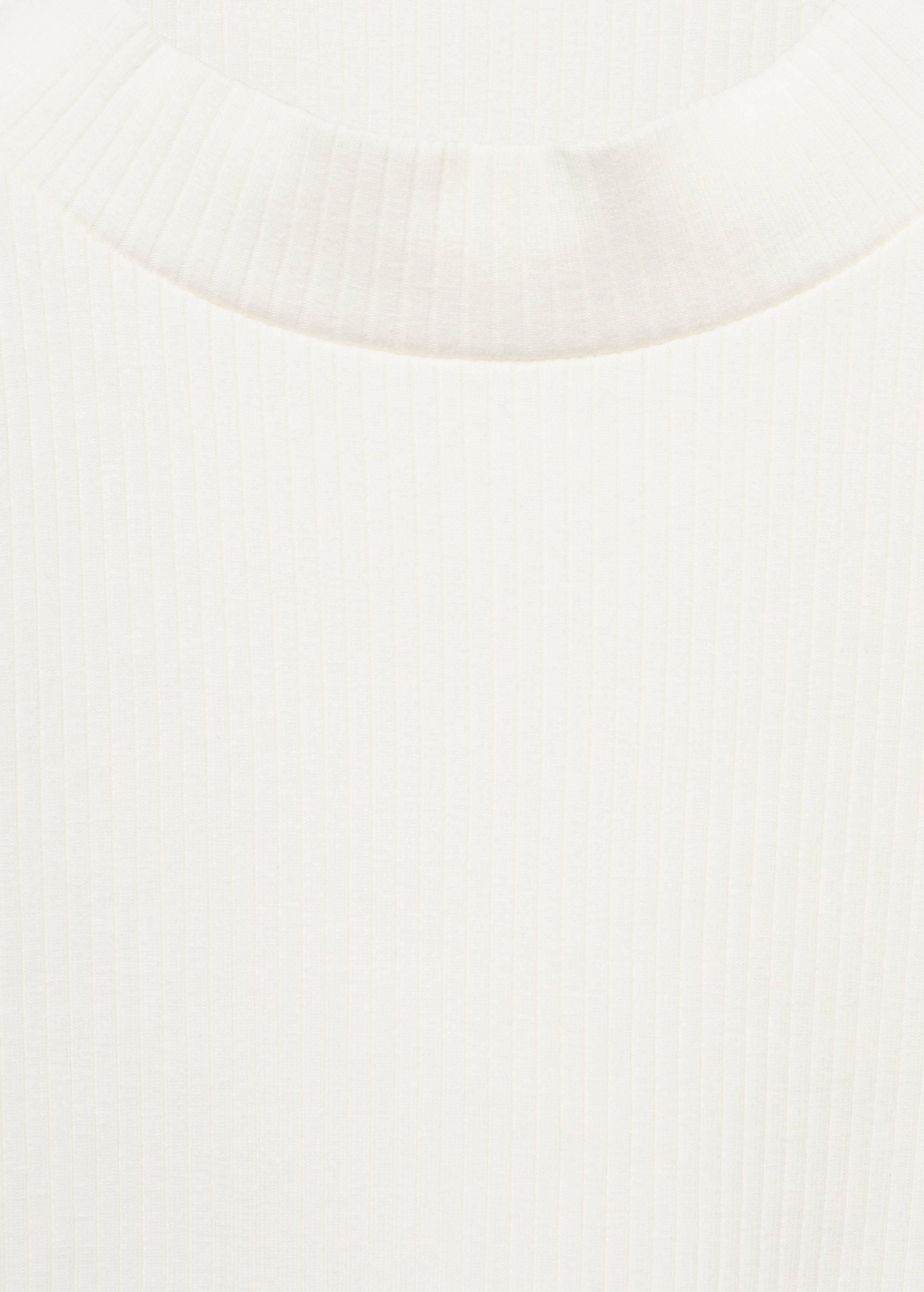 Ribbed high neck t-shirt - Details of the article 8