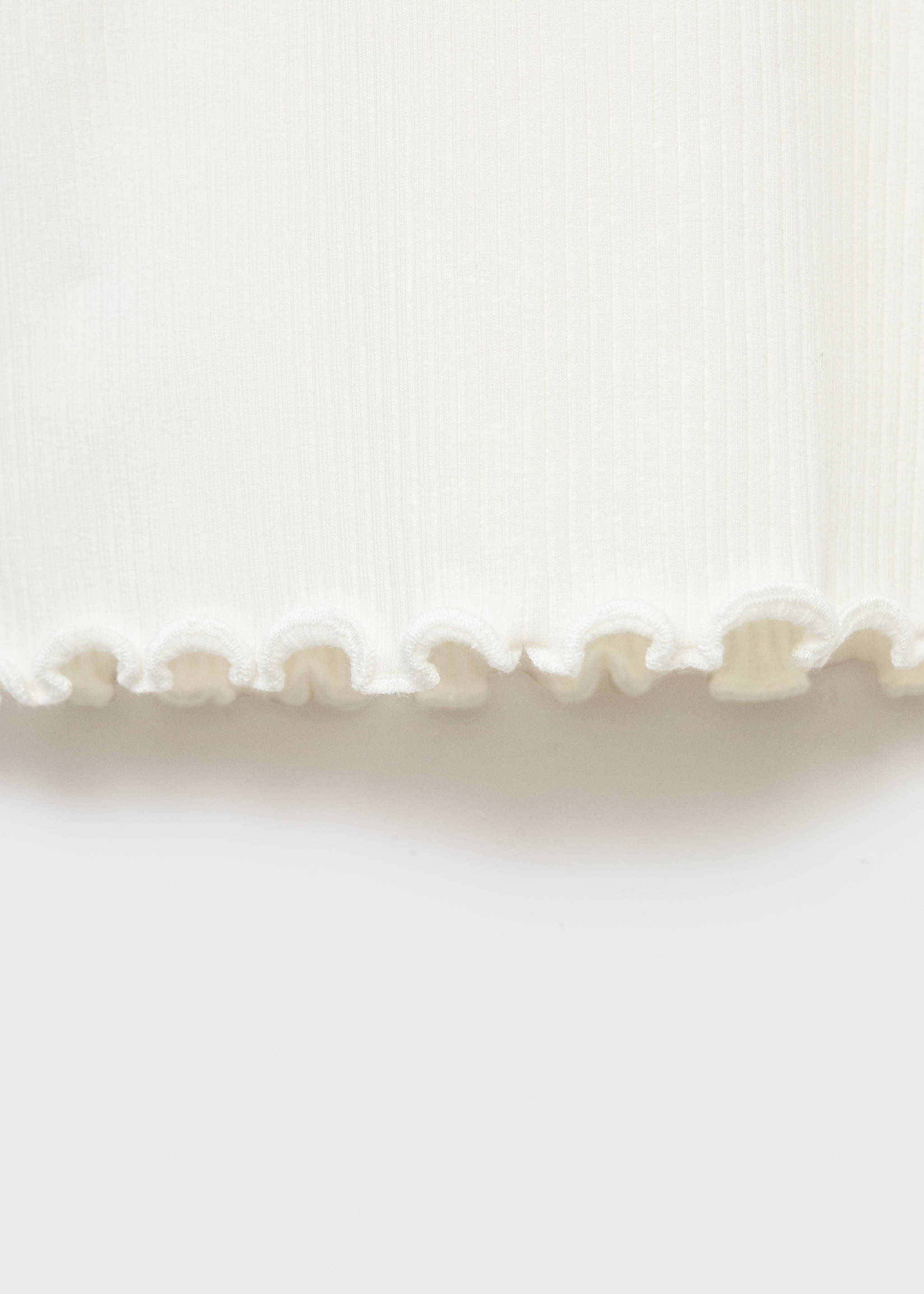 Ribbed high neck t-shirt - Details of the article 0