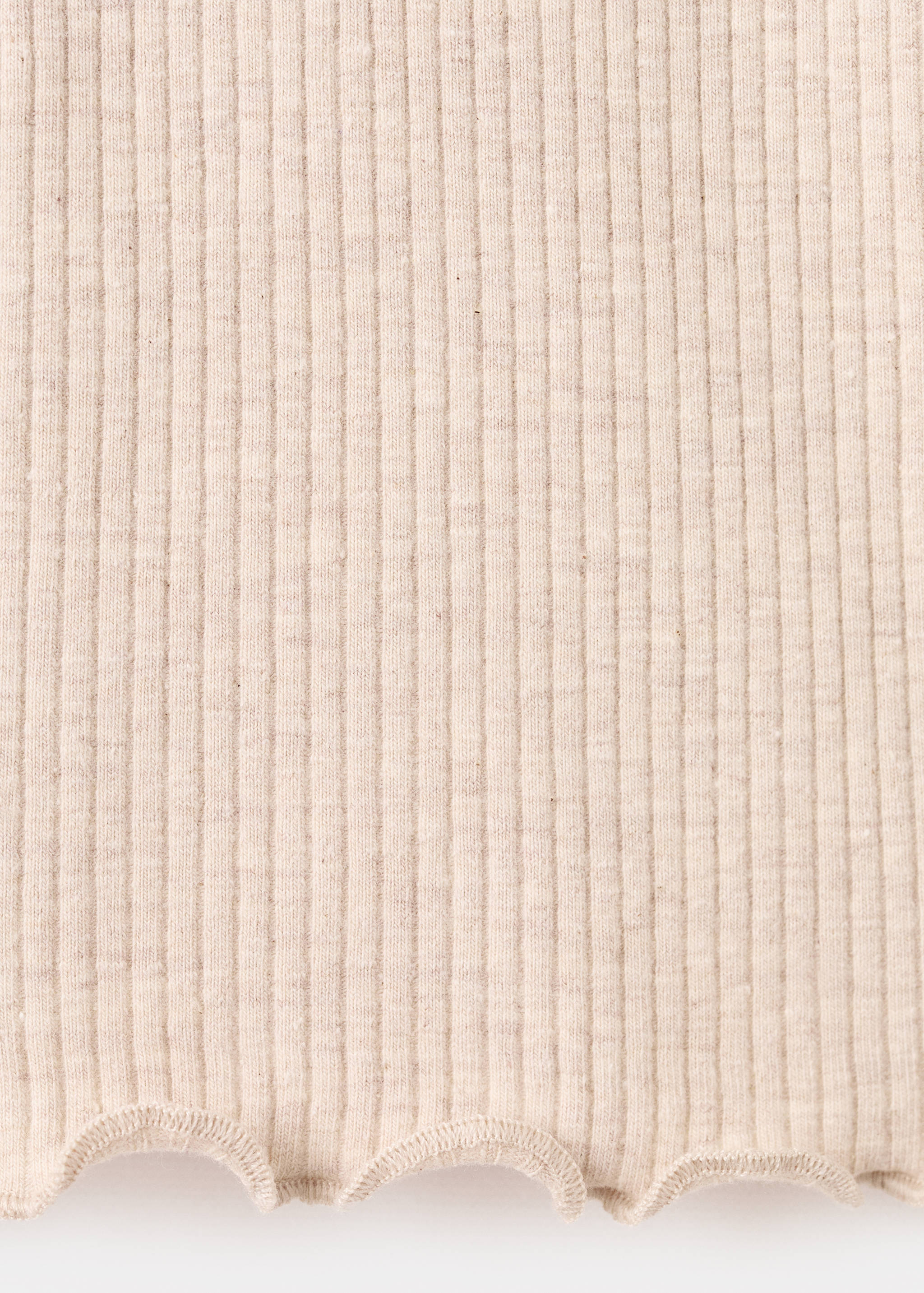 Ribbed high neck t-shirt - Details of the article 0