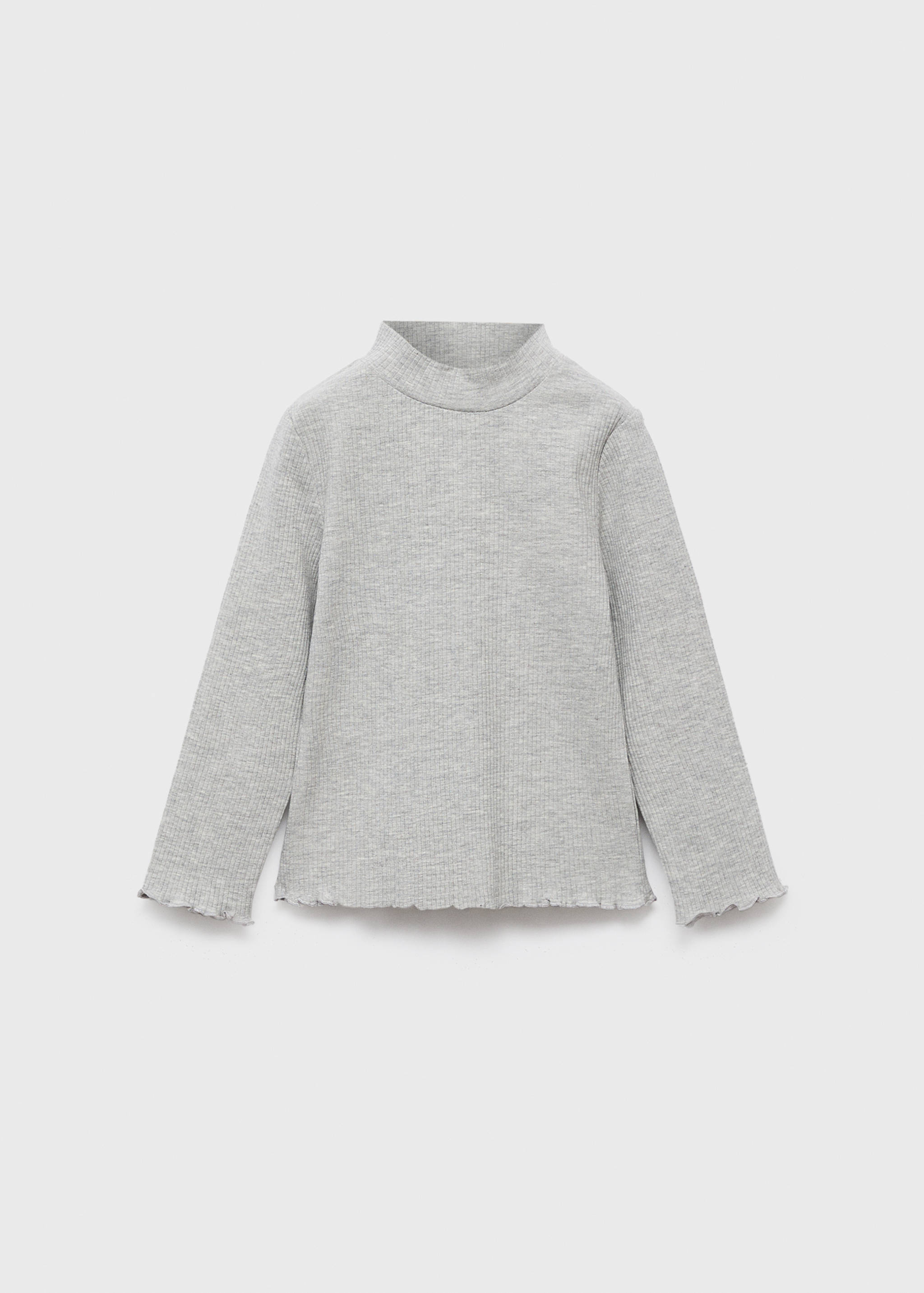 Ribbed high neck t-shirt - Article without model