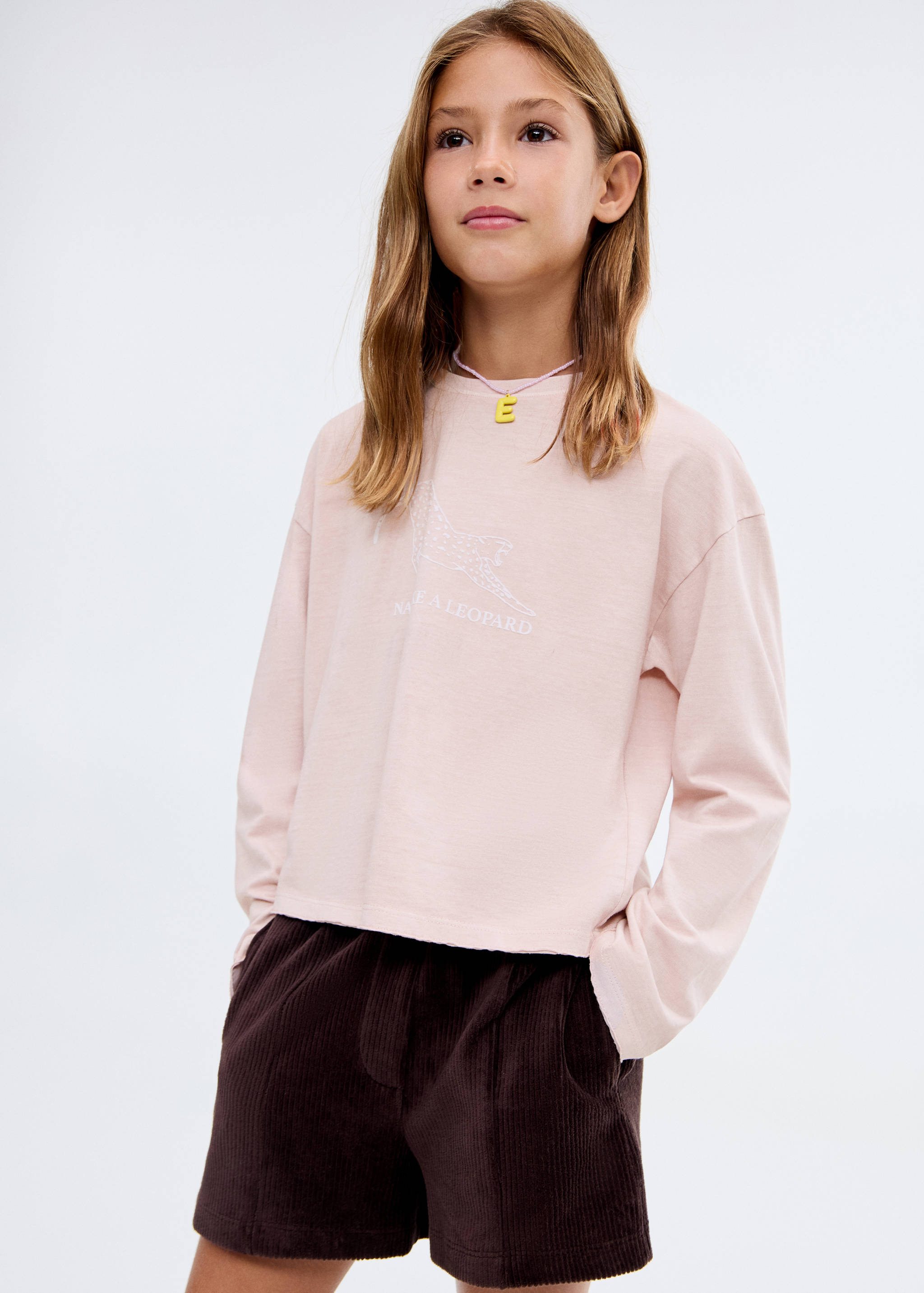 Printed cotton-blend T-shirt - General plane