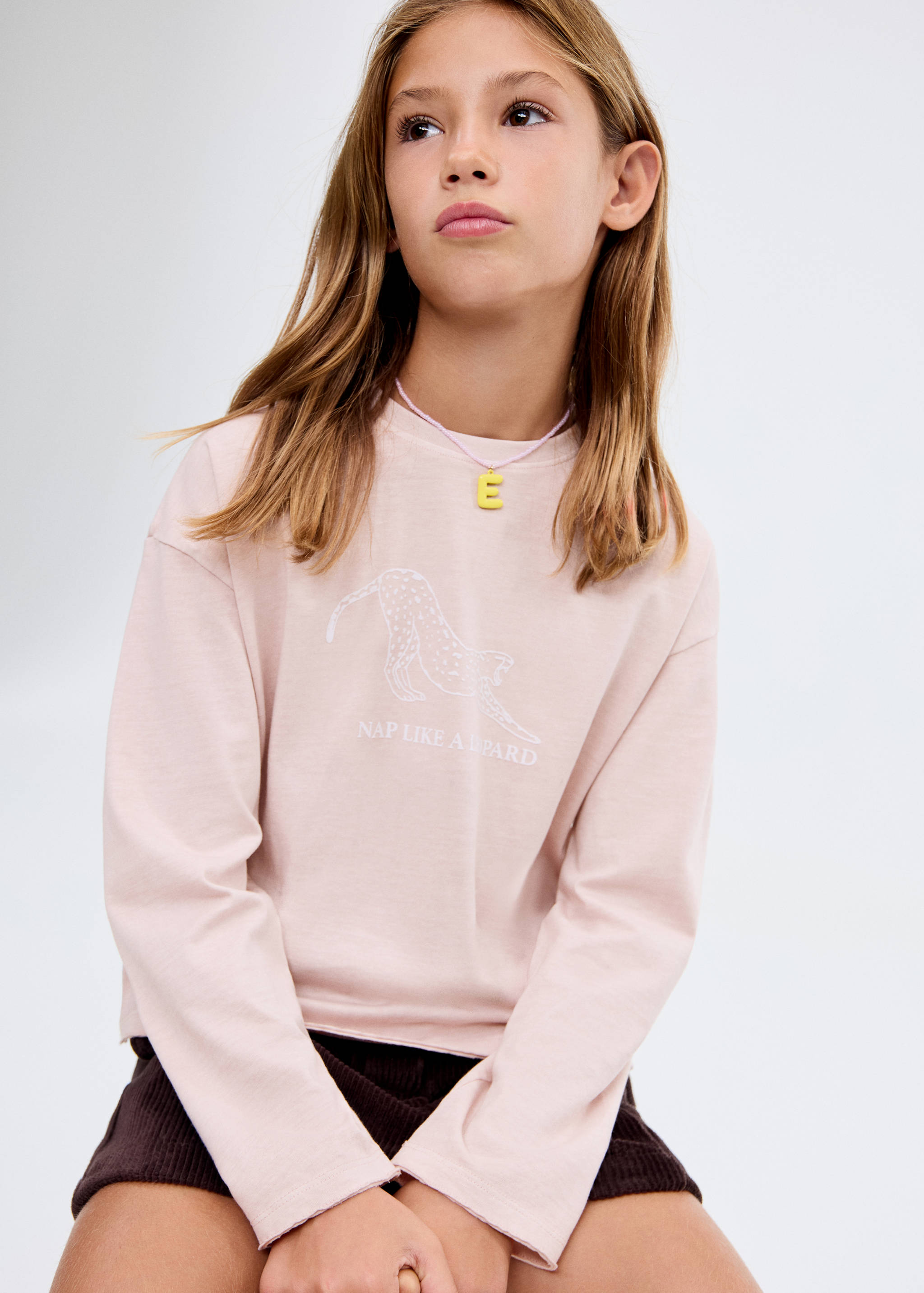 Printed cotton-blend T-shirt - Medium plane