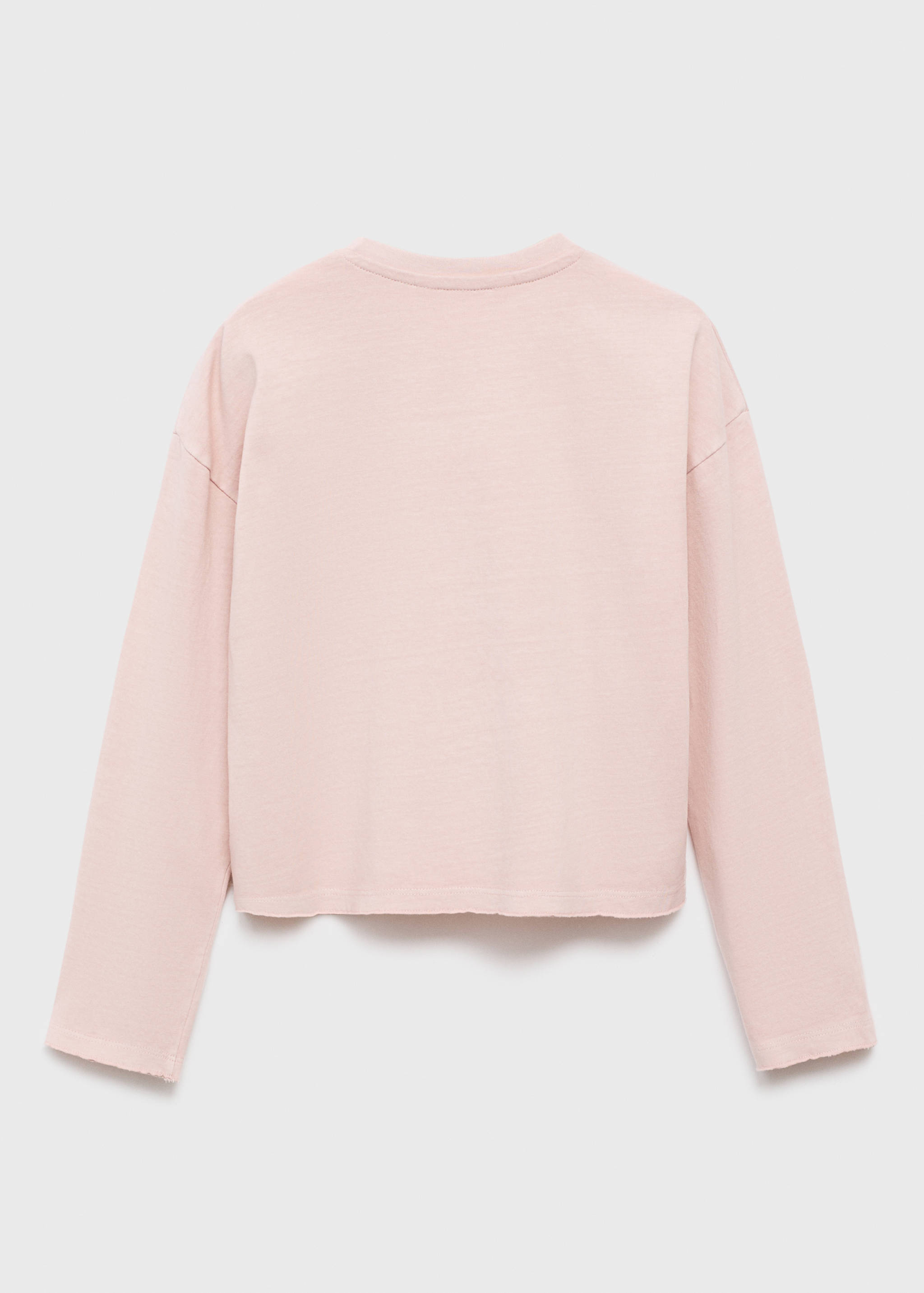 Printed cotton-blend T-shirt - Reverse of the article