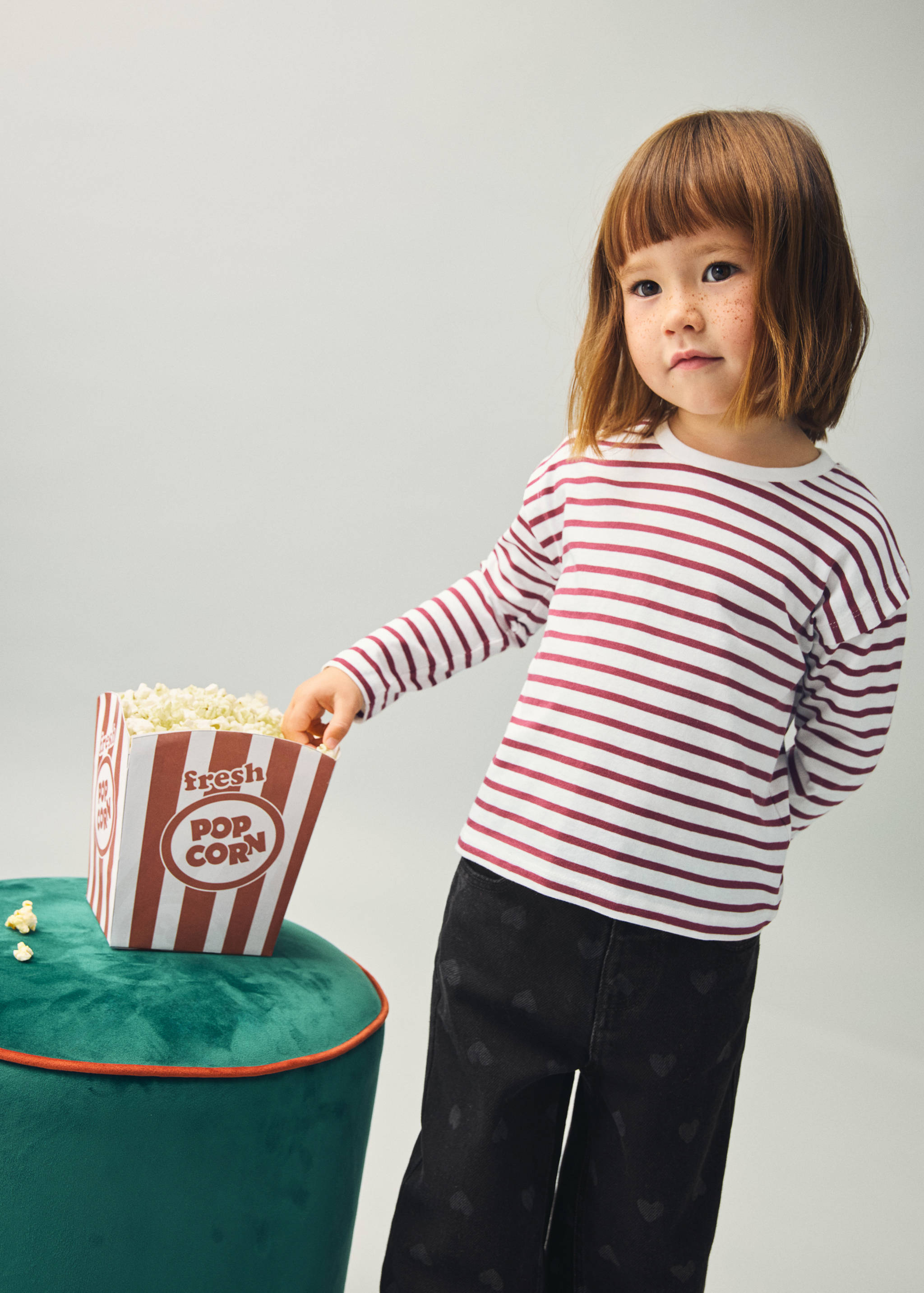 T-shirt coton à rayures - Plan général