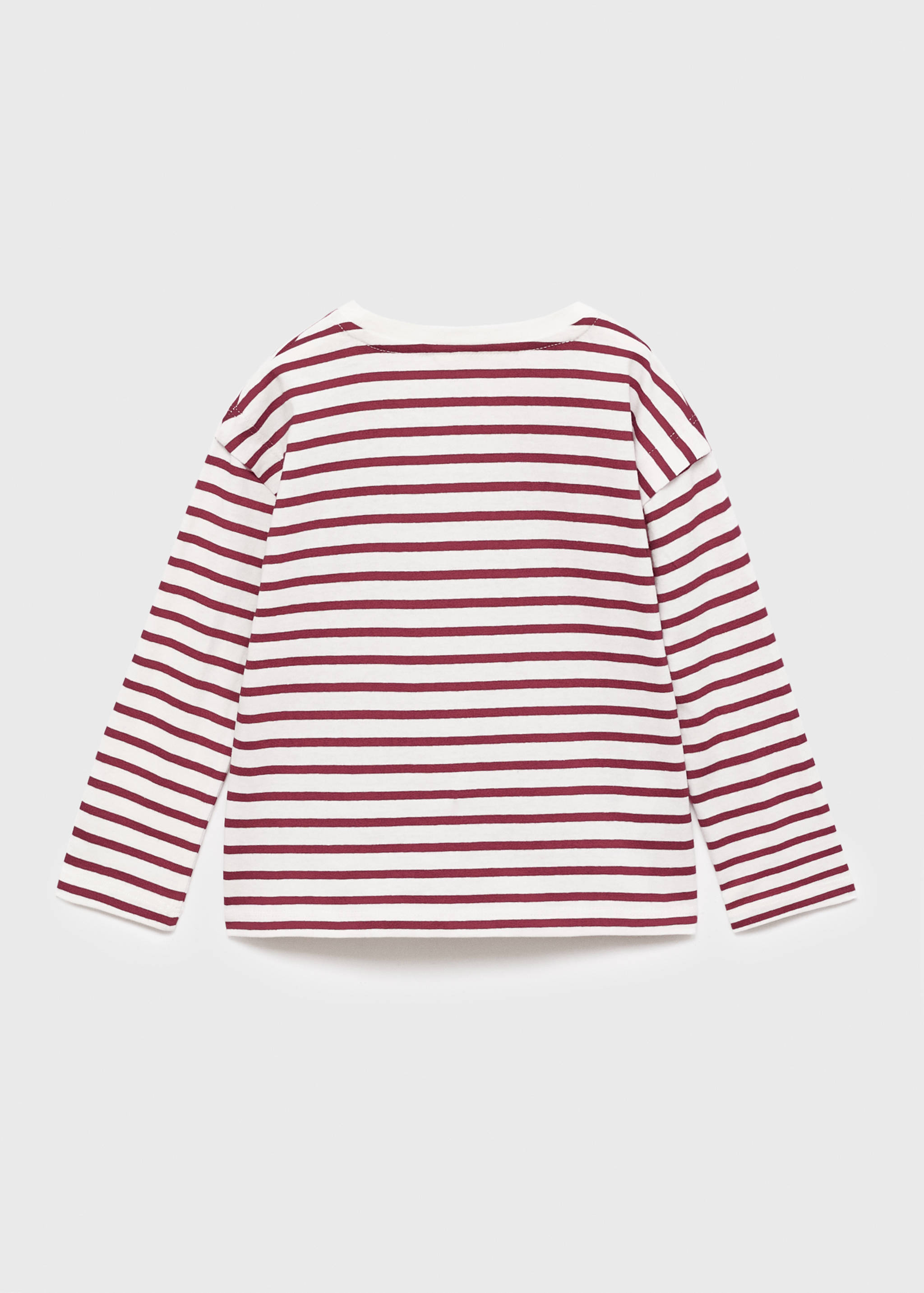 T-shirt coton à rayures - Verso de l’article