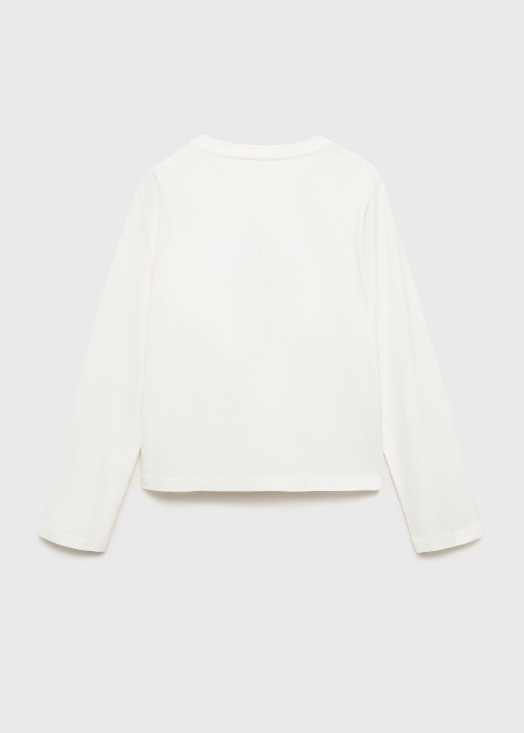 Leopard-embroidered t-shirt - Reverse of the article