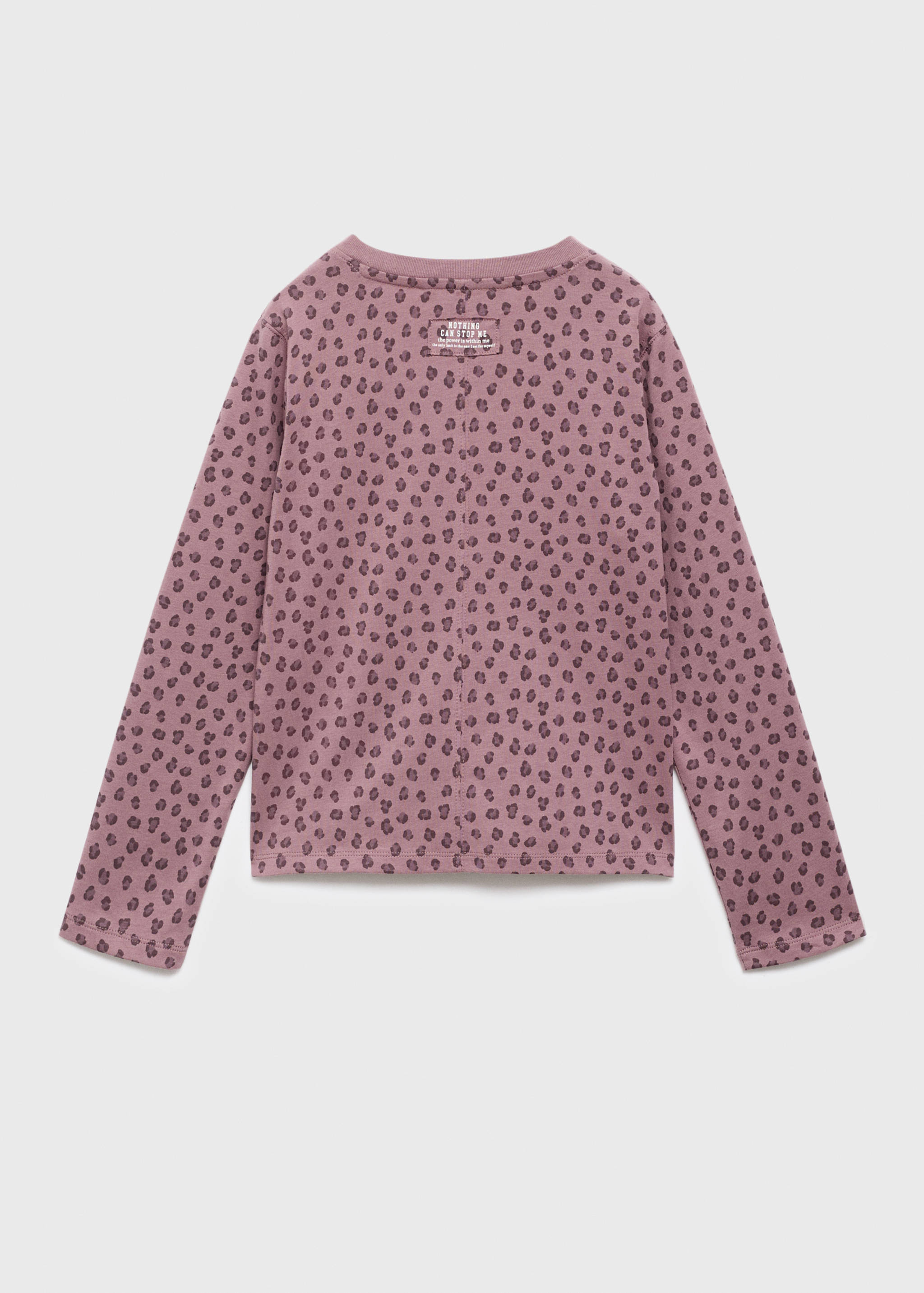 T-shirt estampado leopardo - Verso do artigo