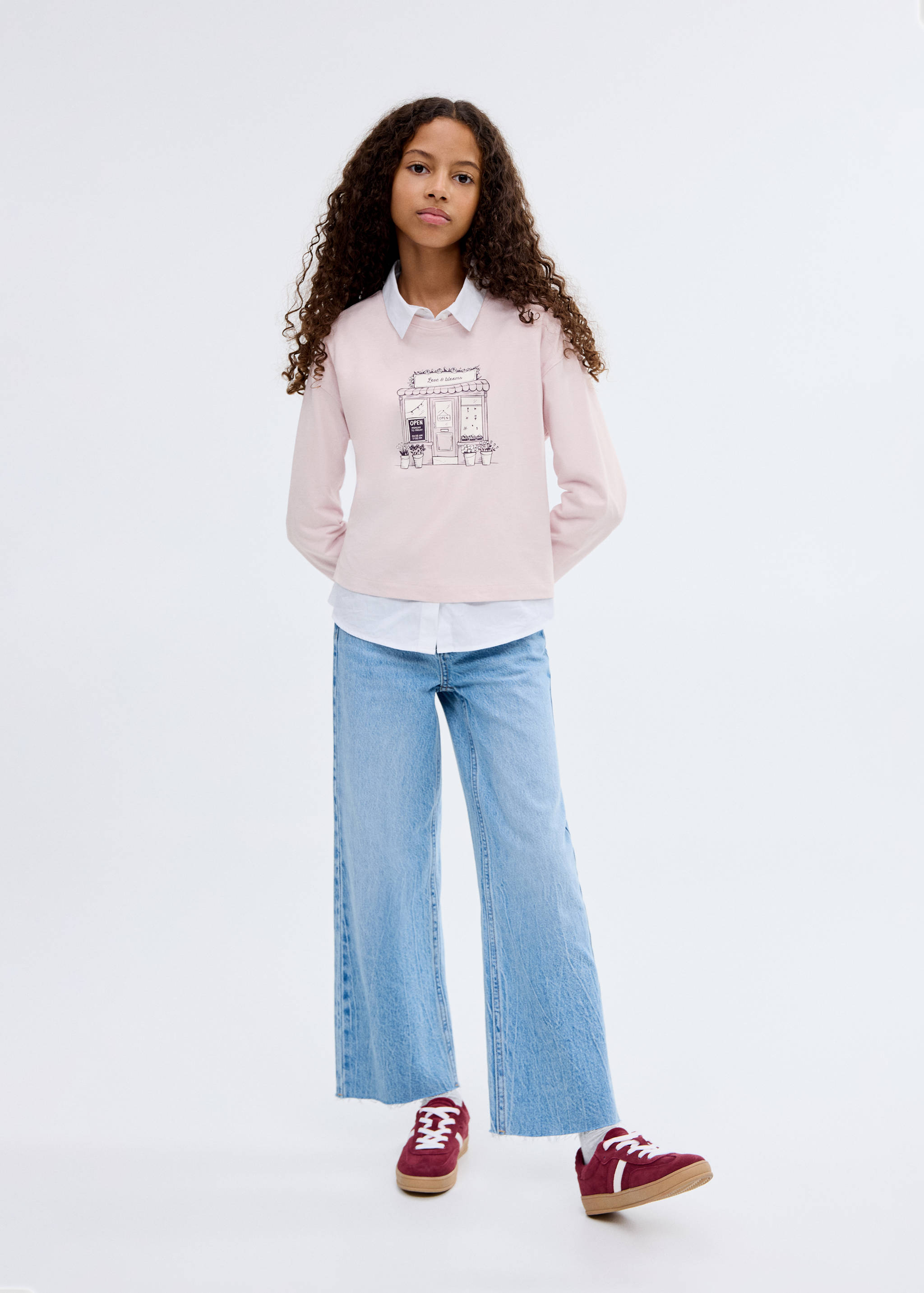 Printed long sleeve t-shirt - General plane