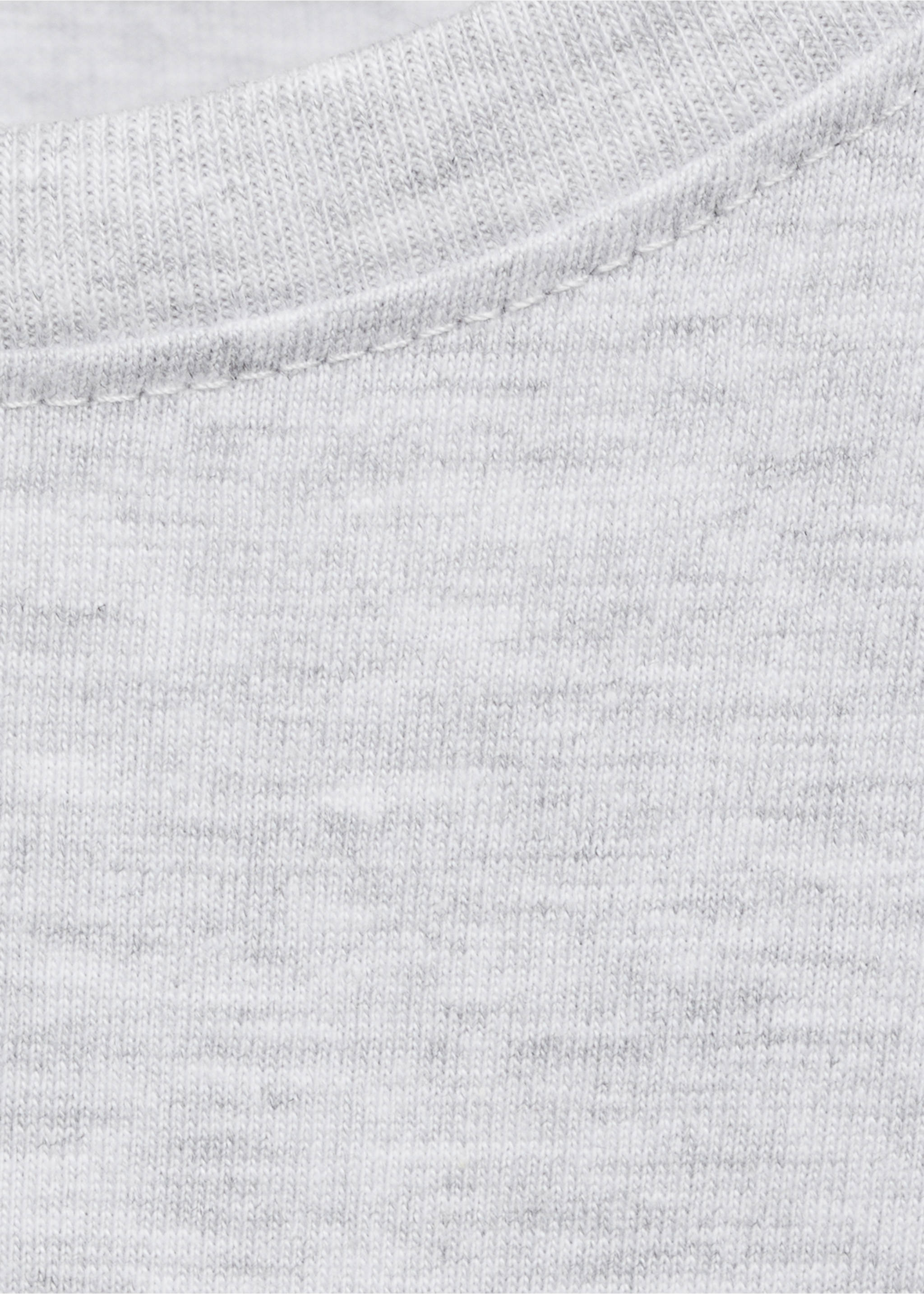 T-shirt manches longues imprimé - Détail de l'article 0, Gris chiné clair. Ref: 17006346-00.