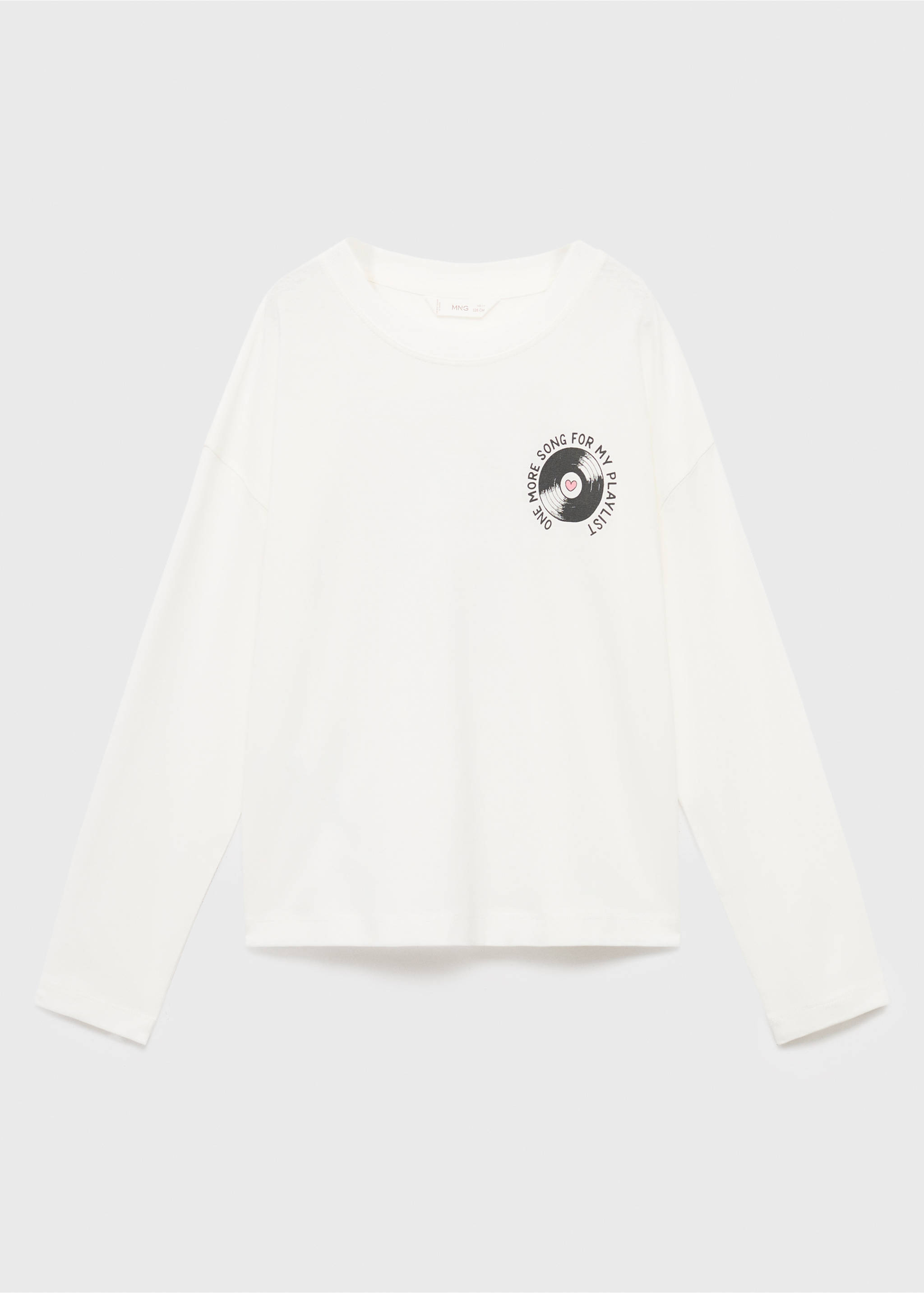 Printed cotton-blend T-shirt - Article without model, Off White. Ref: 17006347-00.