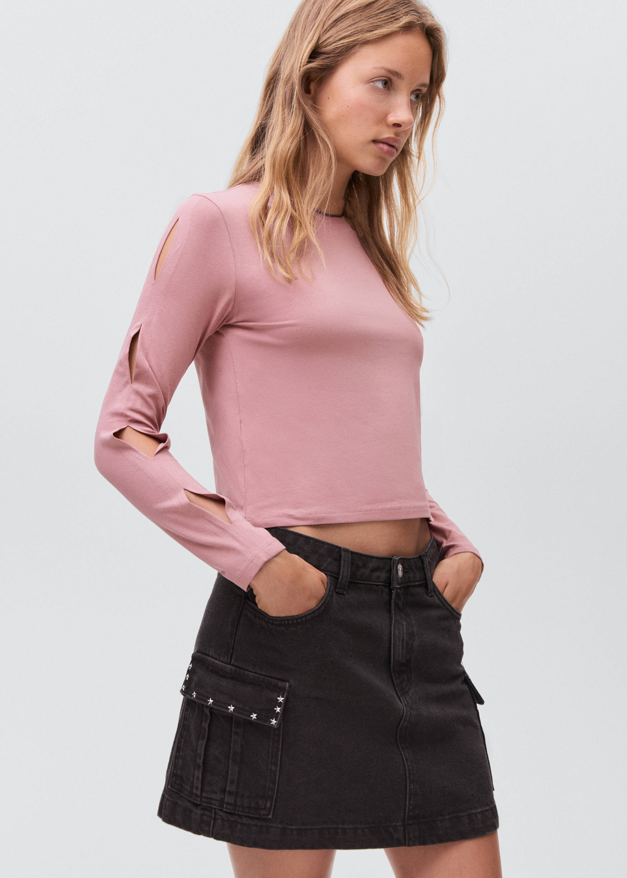 قميص مقصوص - رؤية وسط