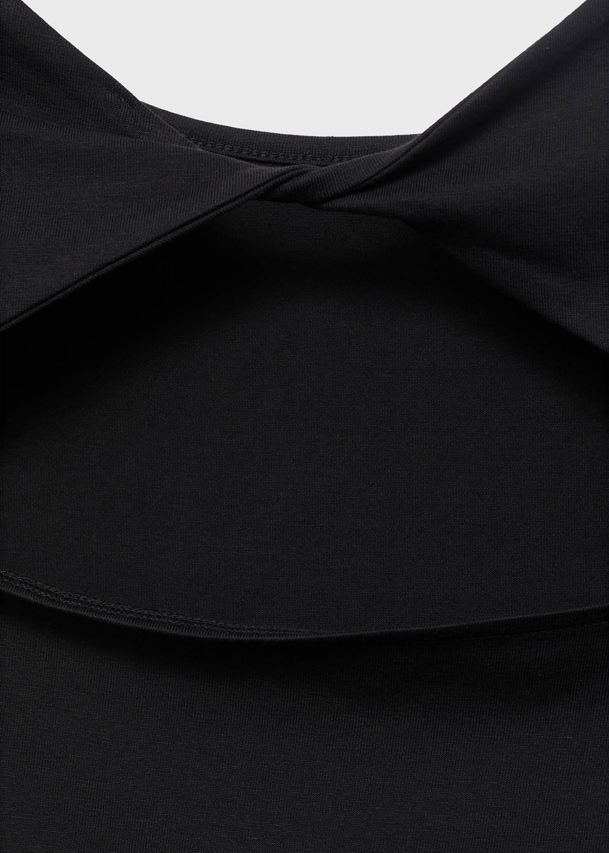 T-shirt with open back — Black