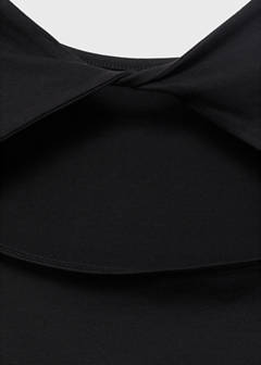 T-shirt with open back — Black 5