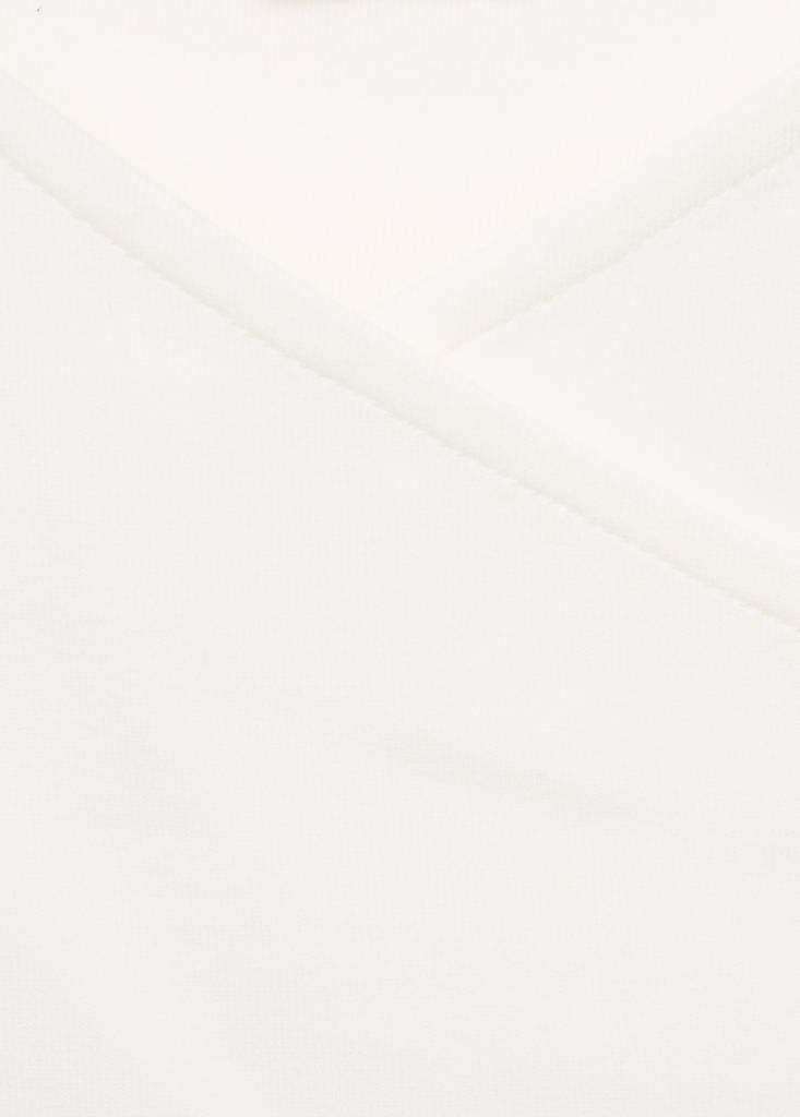 Gathered cotton t-shirt — Off White