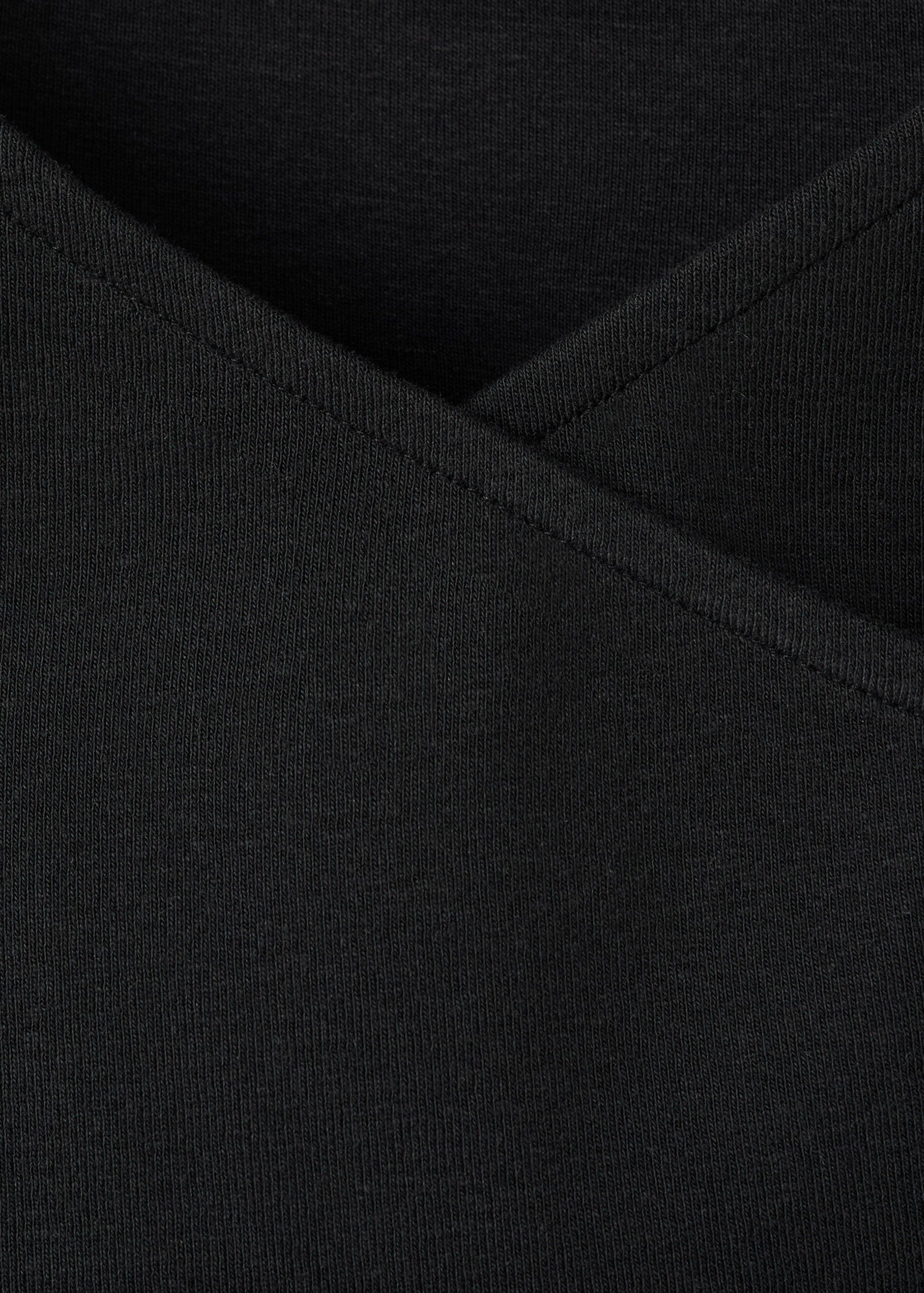 Gathered cotton t-shirt - Details of the article 8