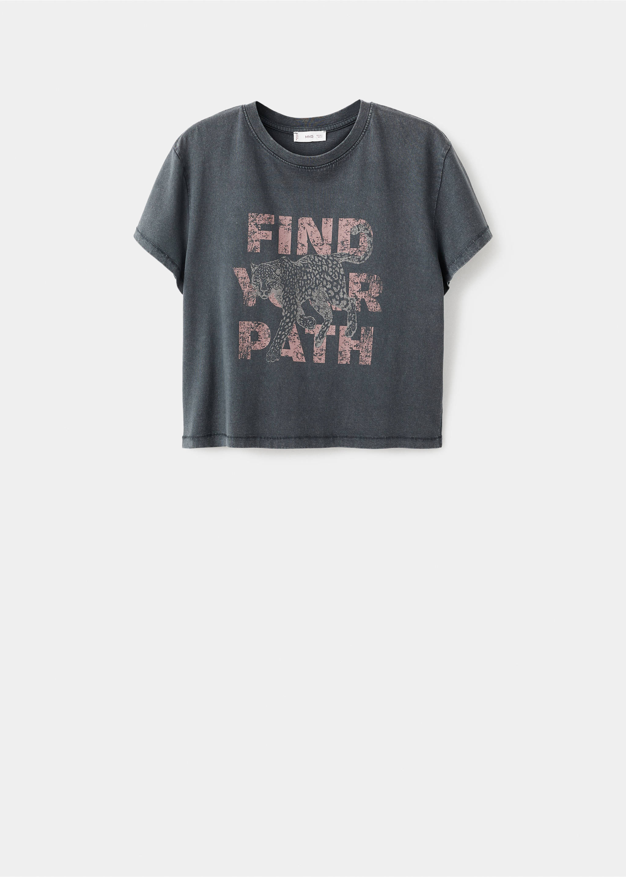 Camiseta algodón estampada - Artículo sin modelo, Gris antracita. Ref: 17006353-00.