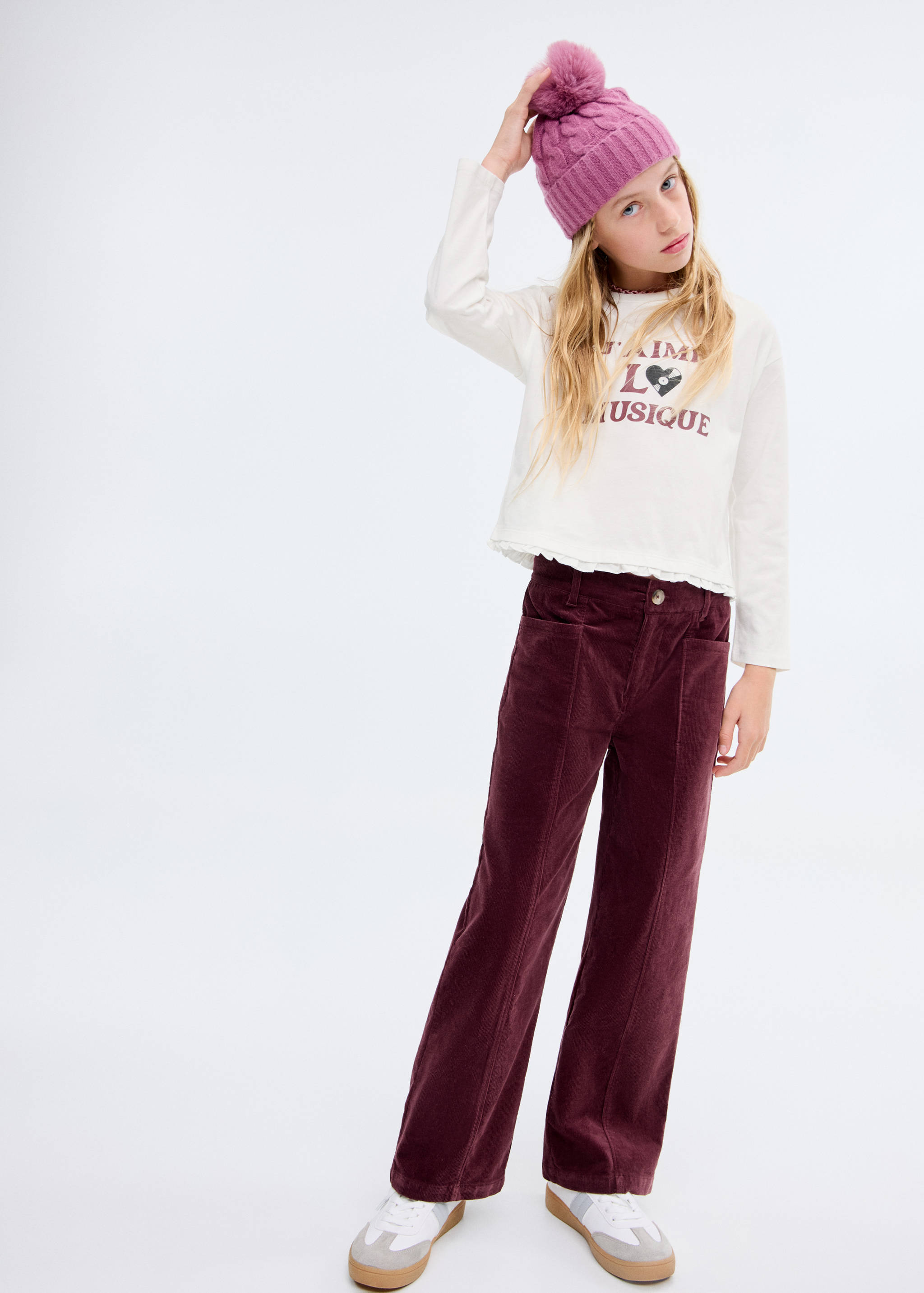 تي شيرت مطبوع بأكمام طويلة - رؤية عامة