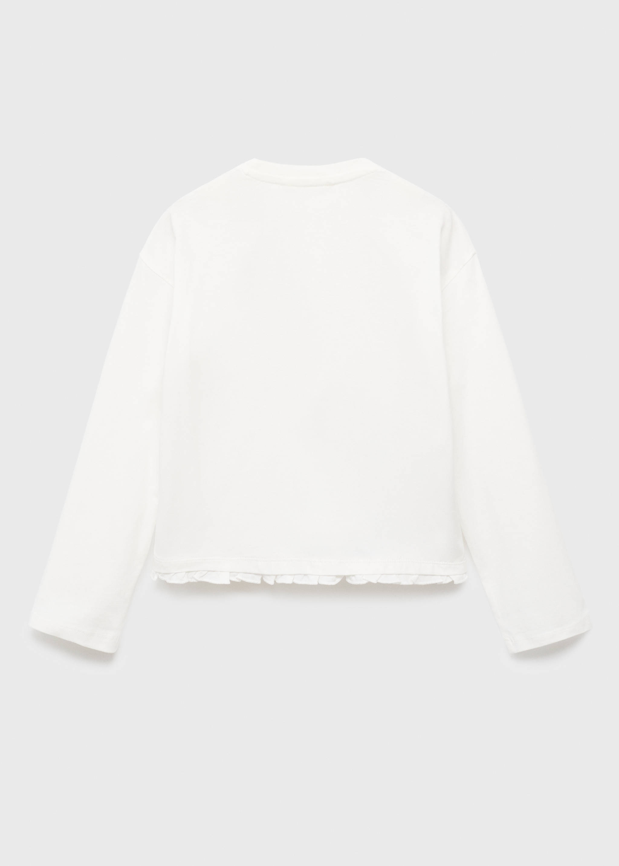 تي شيرت مطبوع بأكمام طويلة - الجهة الخلفية للمنتج