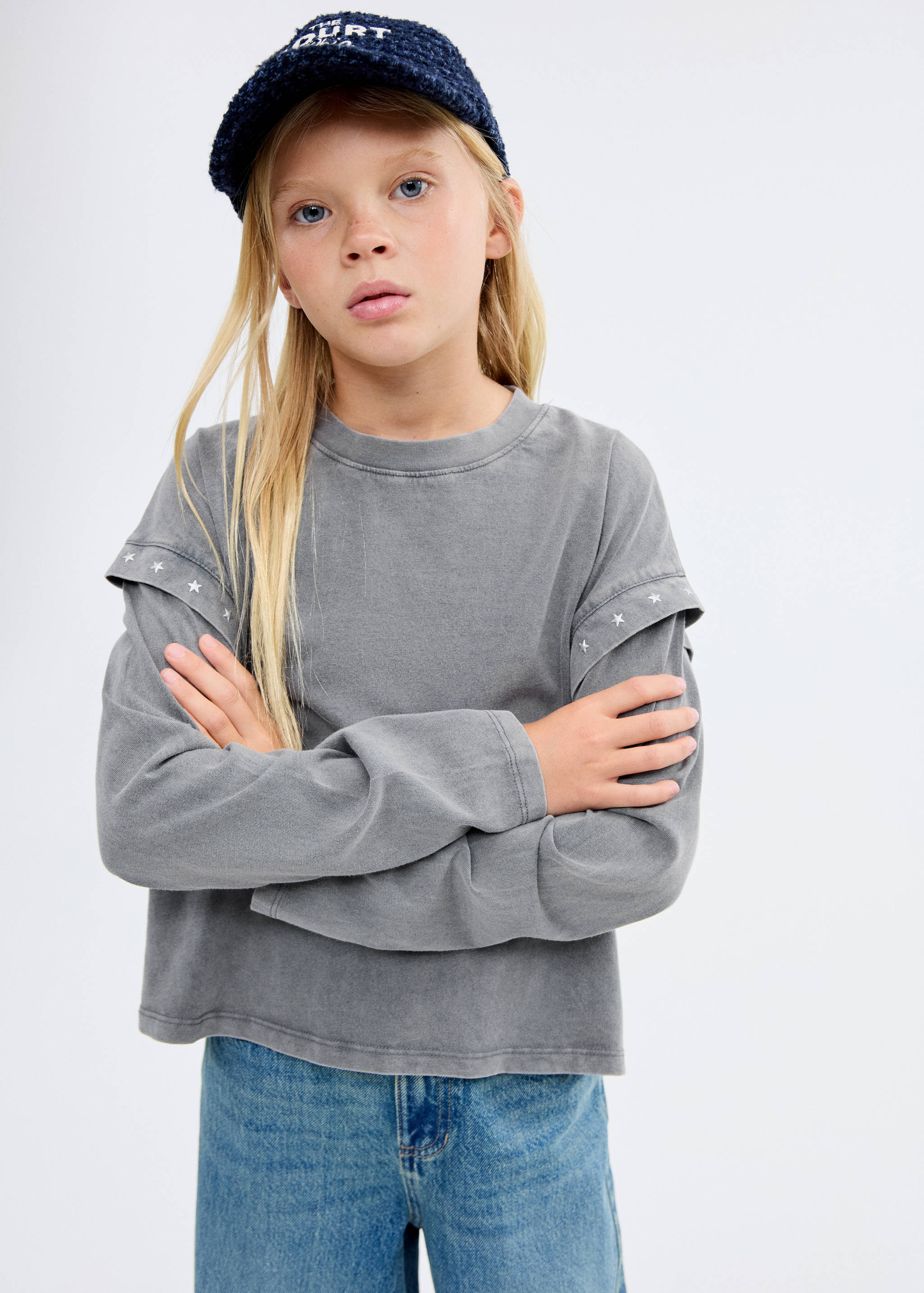 T-shirt met kralendetail - Detail van het artikel 1