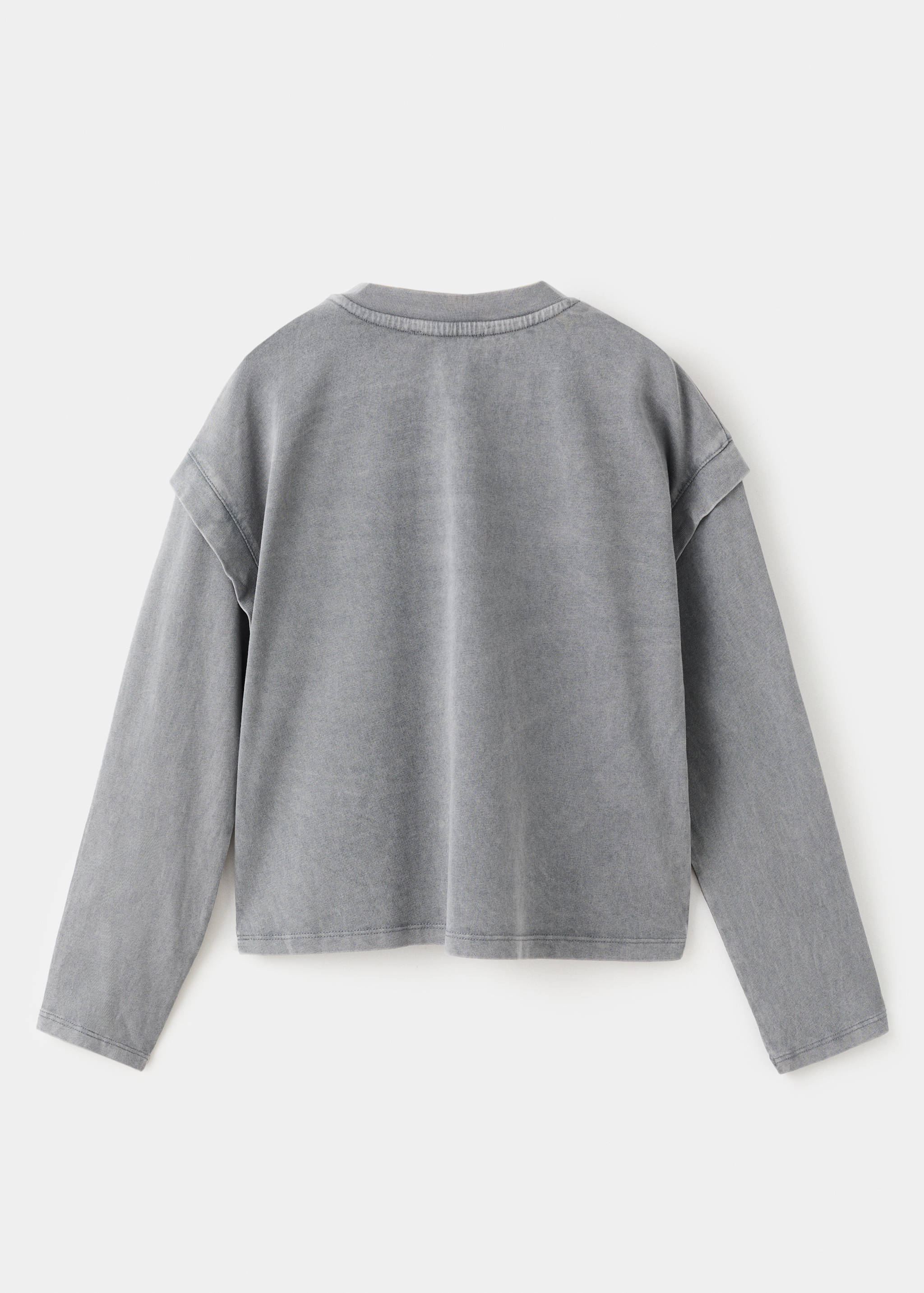 T-shirt met kralendetail - Achterkant van het artikel