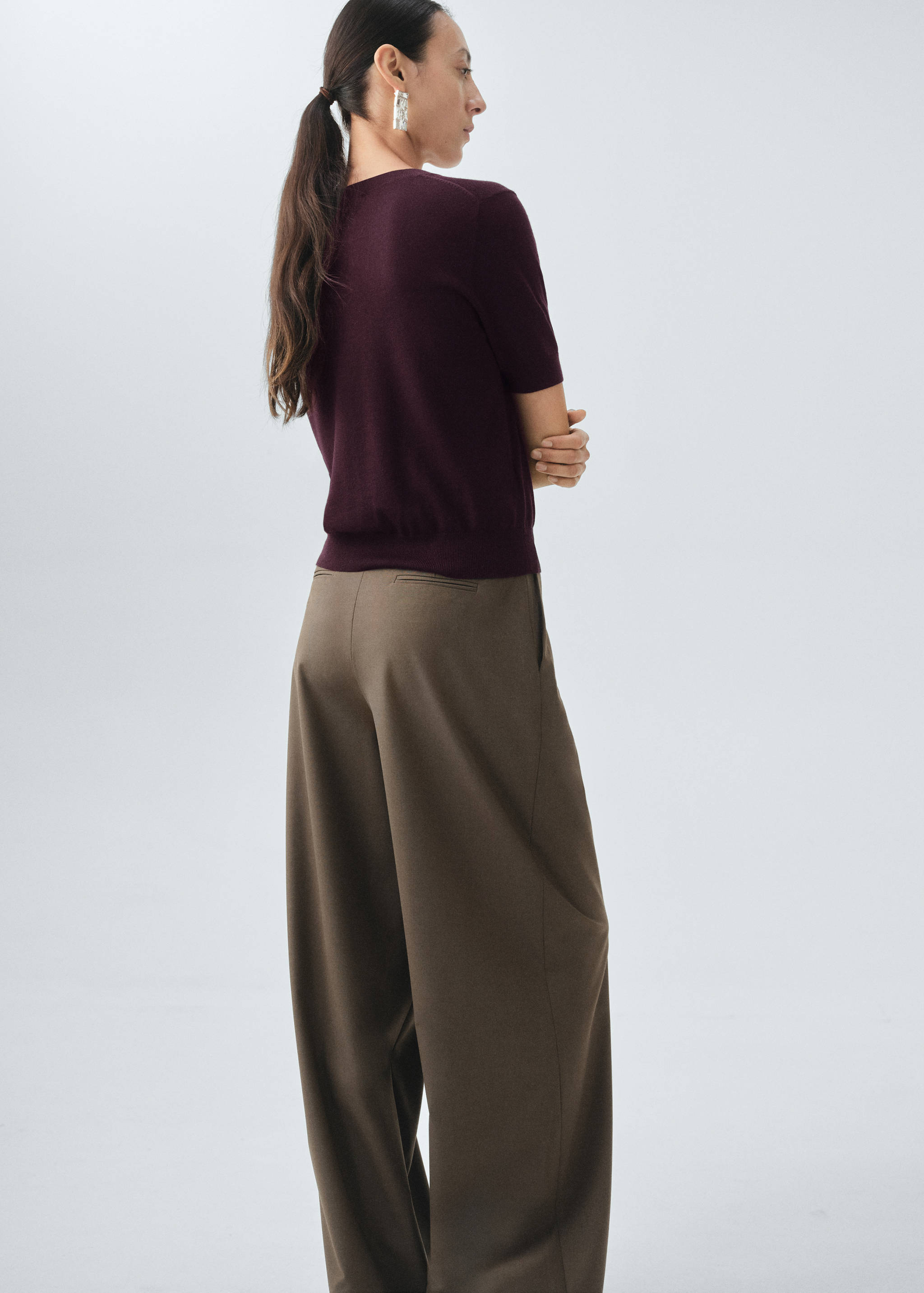 100% merino wool sweater - Reverse of the article