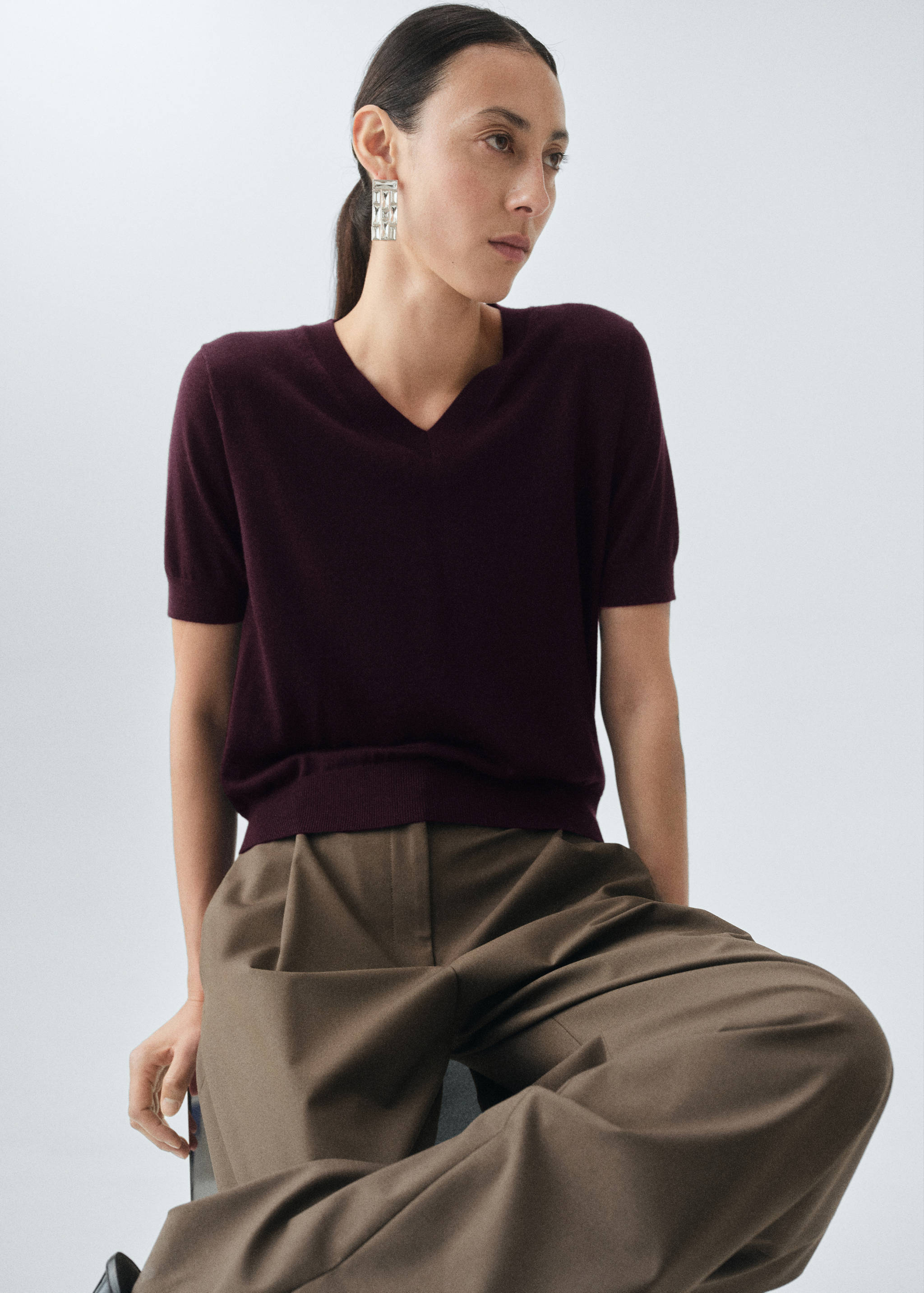 100% merino wool sweater - Details of the article 2