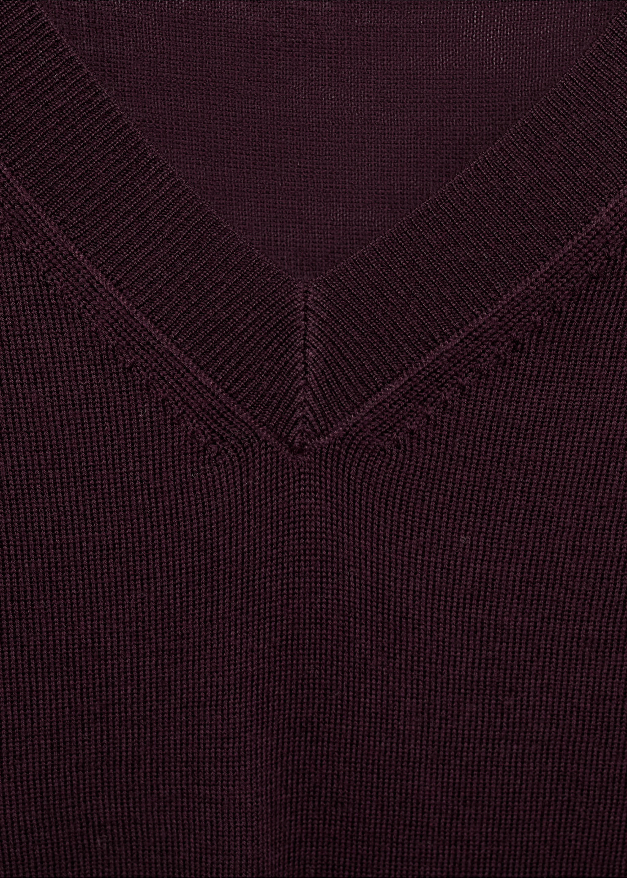 Джемпер 100% шерсть мериноса - Деталь изделия 8, Вино. Ref: 17006359-00.