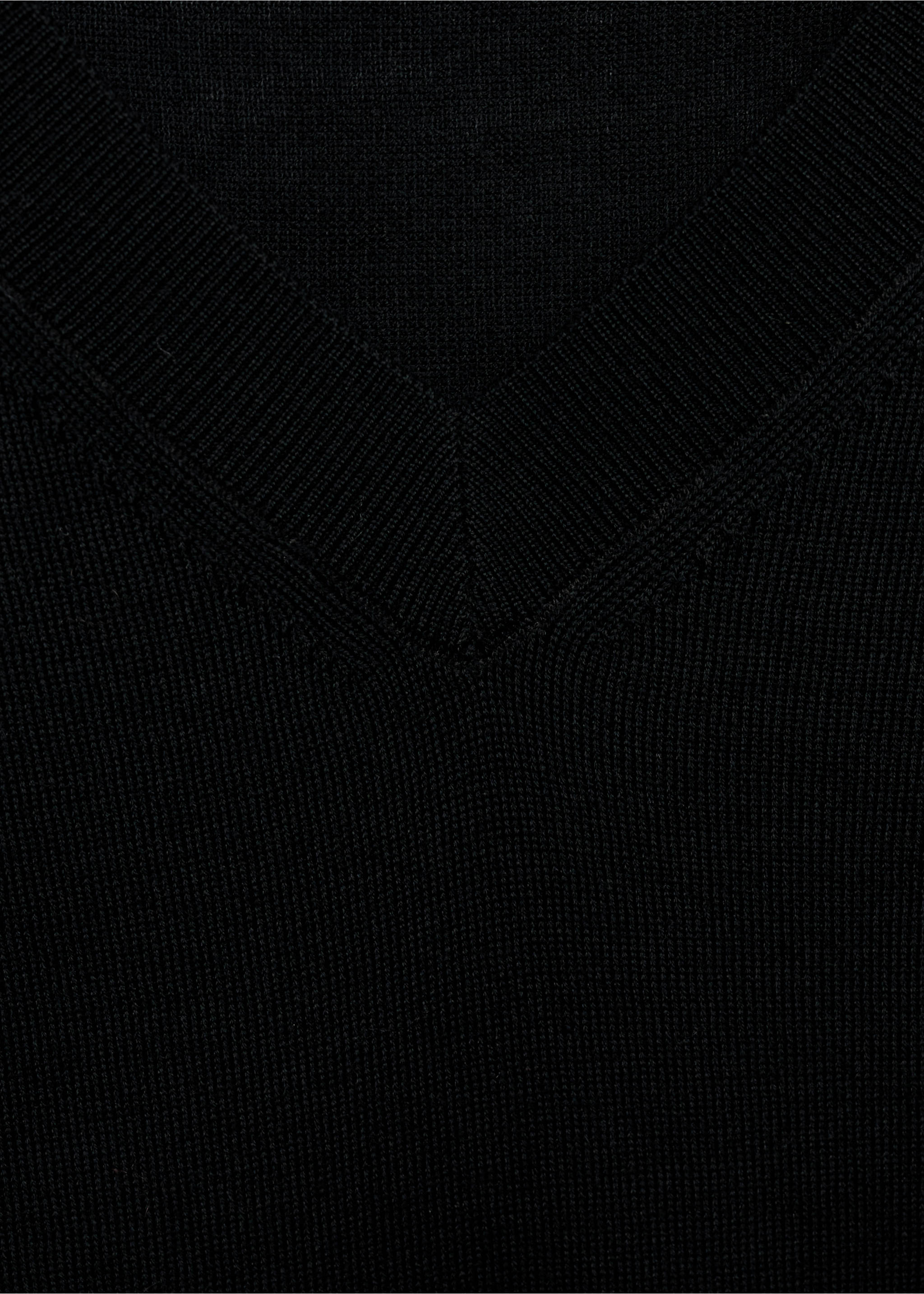 Джемпер 100% шерсть мериноса - Деталь изделия 8, Черный. Ref: 17006359-00.