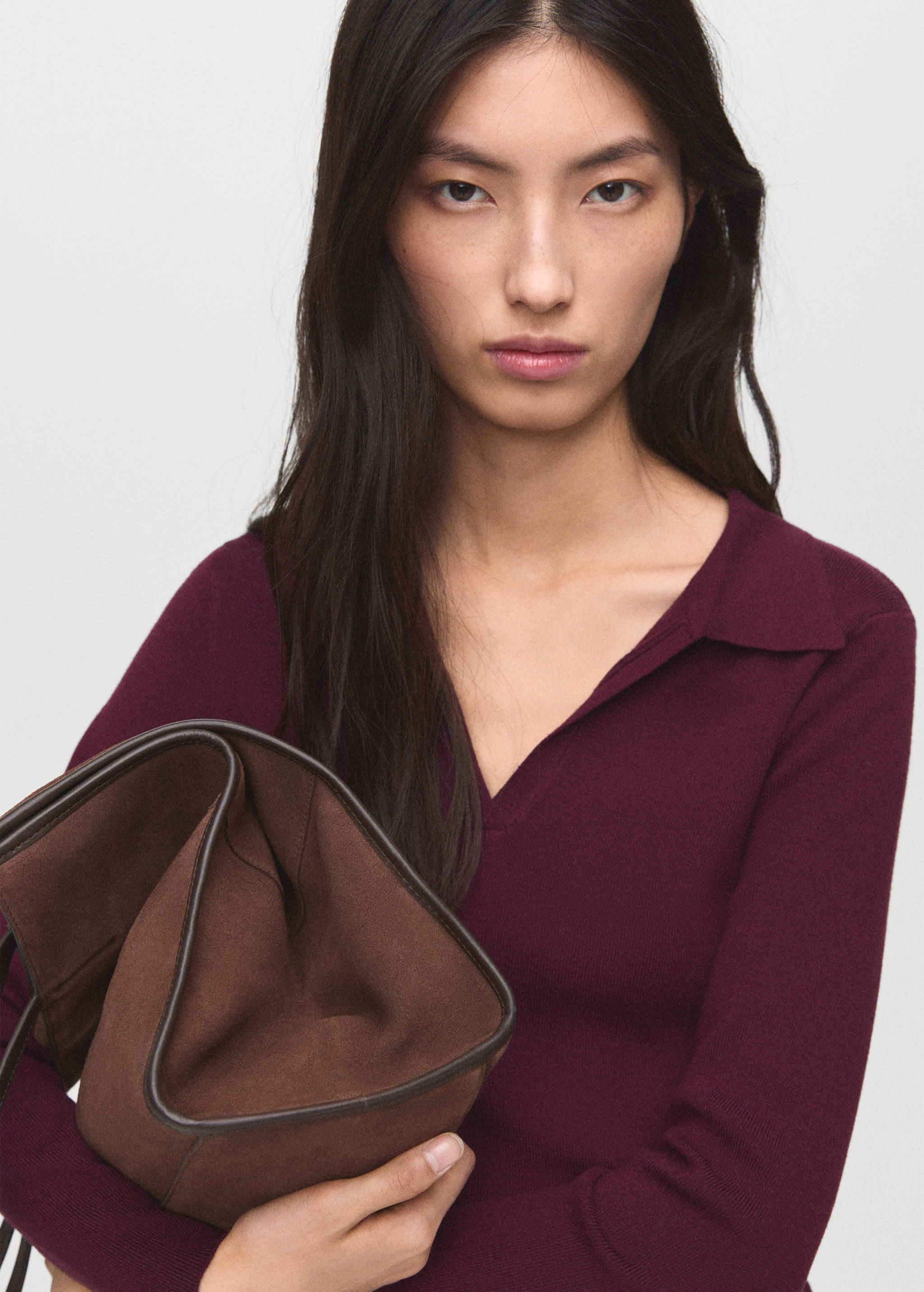 Long-sleeved polo-neck sweater - Details of the article 1