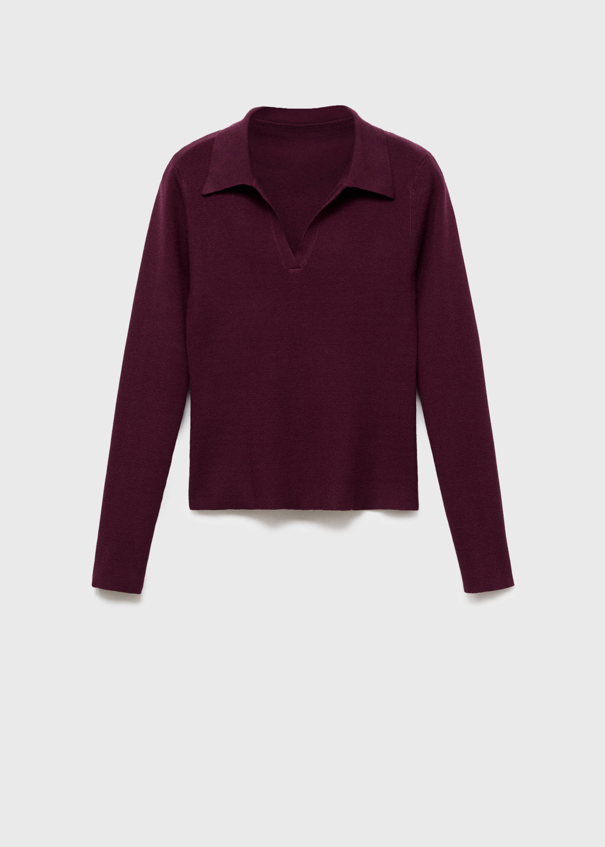 Long-sleeved polo-neck sweater - Article without model