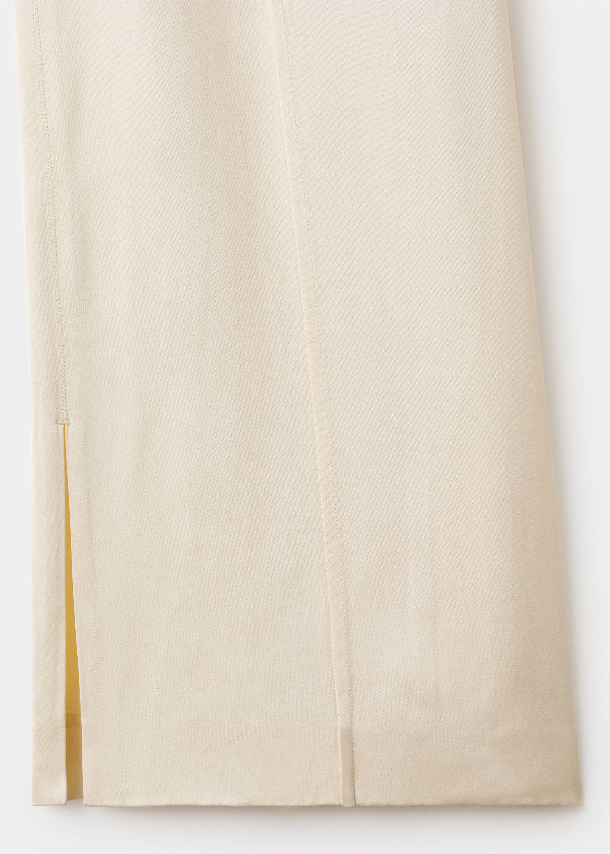 بنطلون ساتان بفتحات جانبية - تفاصيل المنتج 0, الفانيلا. Ref: 17006364-00.