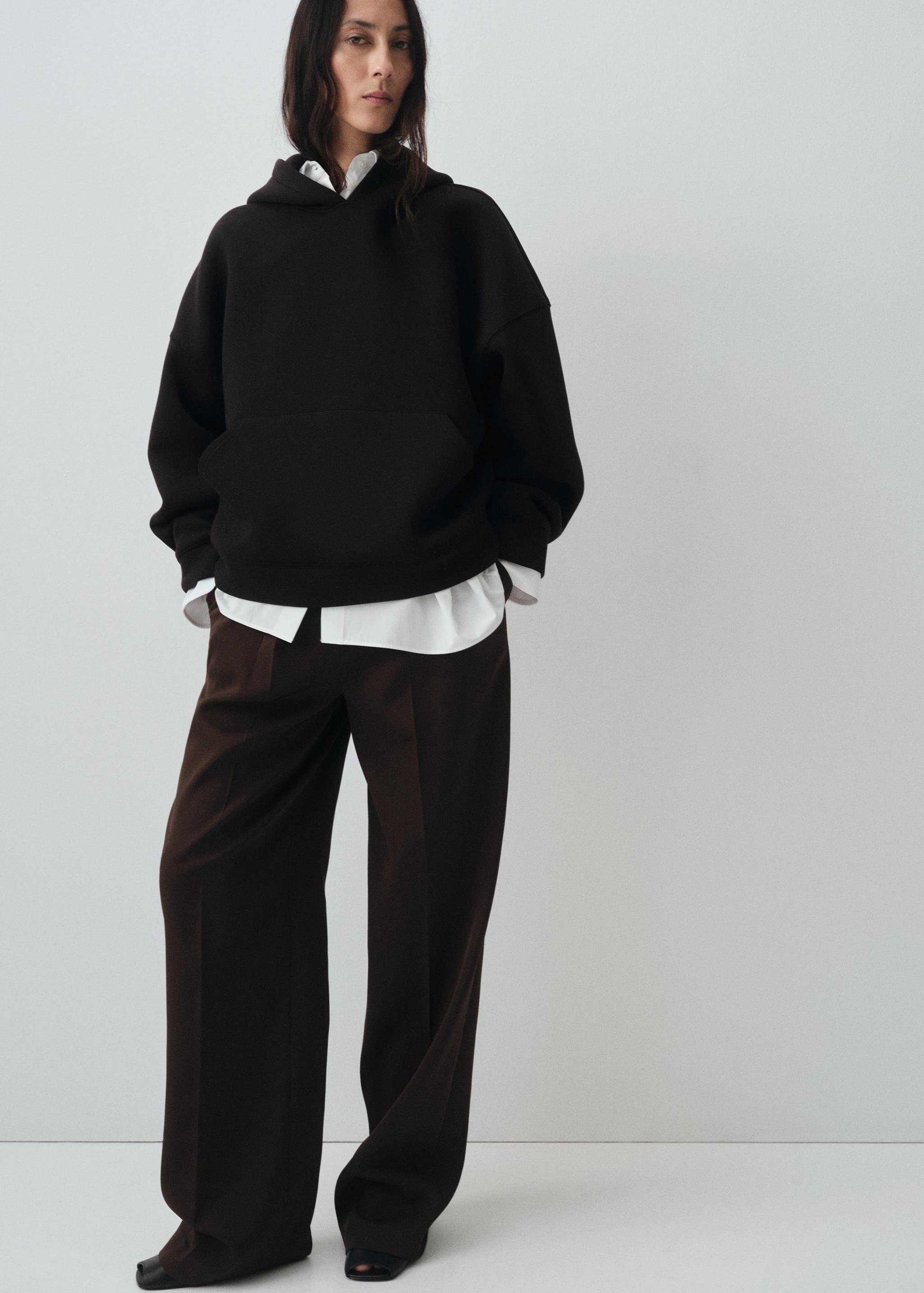 Pleated straight-leg suit pants - Details of the article 2