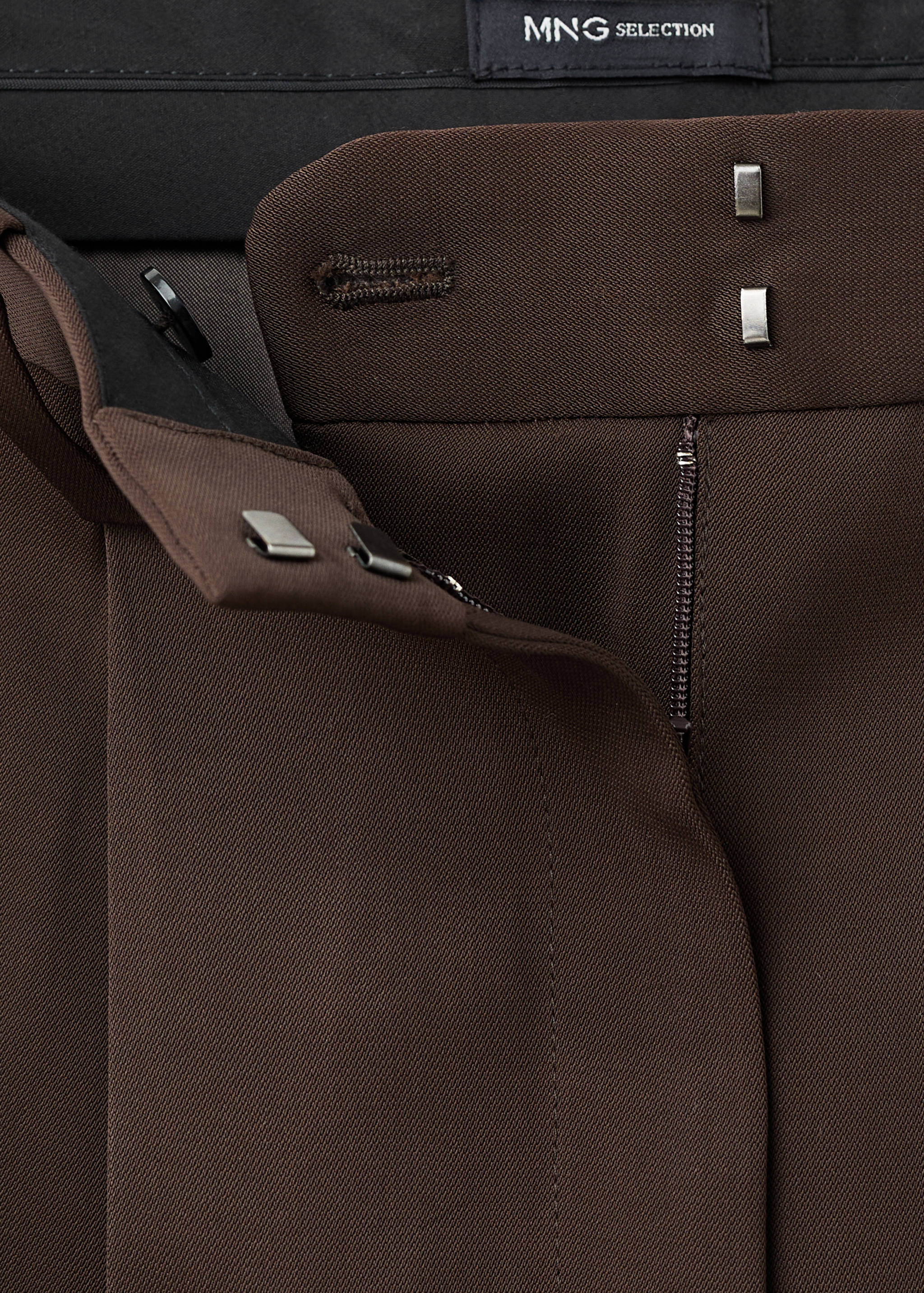 Pleated straight-leg suit pants - Details of the article 8